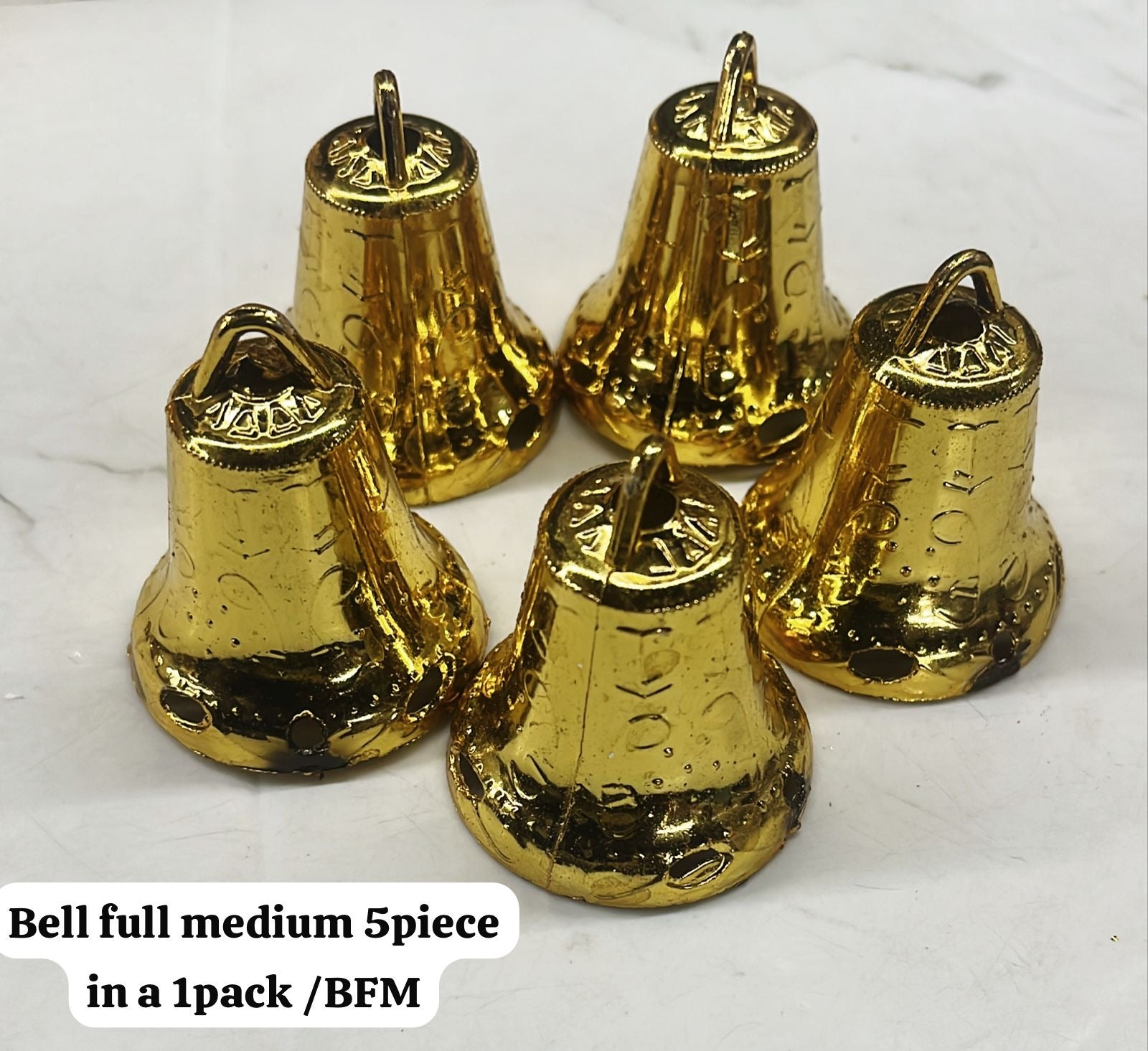 Golden acrylic bell full difference size available