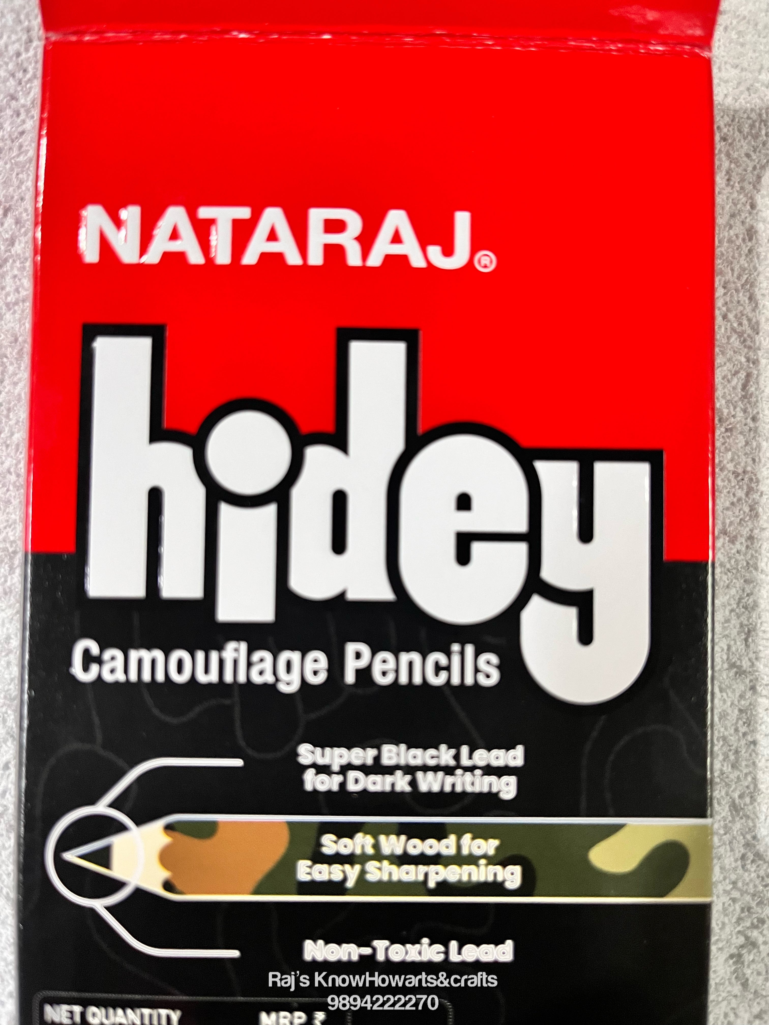 Nataraj Hidey camouflage pencils