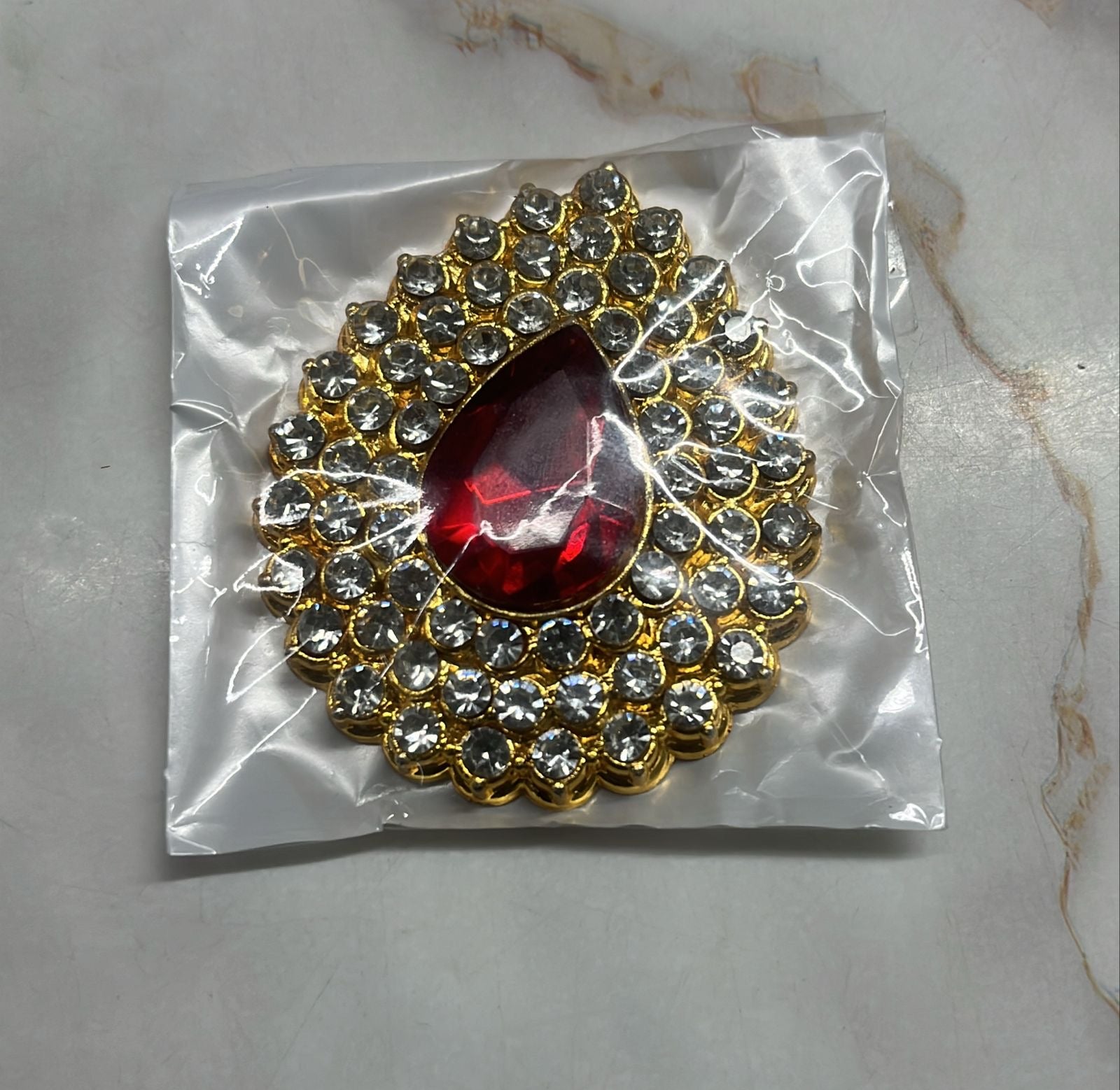 Thilak stone dollar red big goddess jewelry -1pack/ TSDRDB