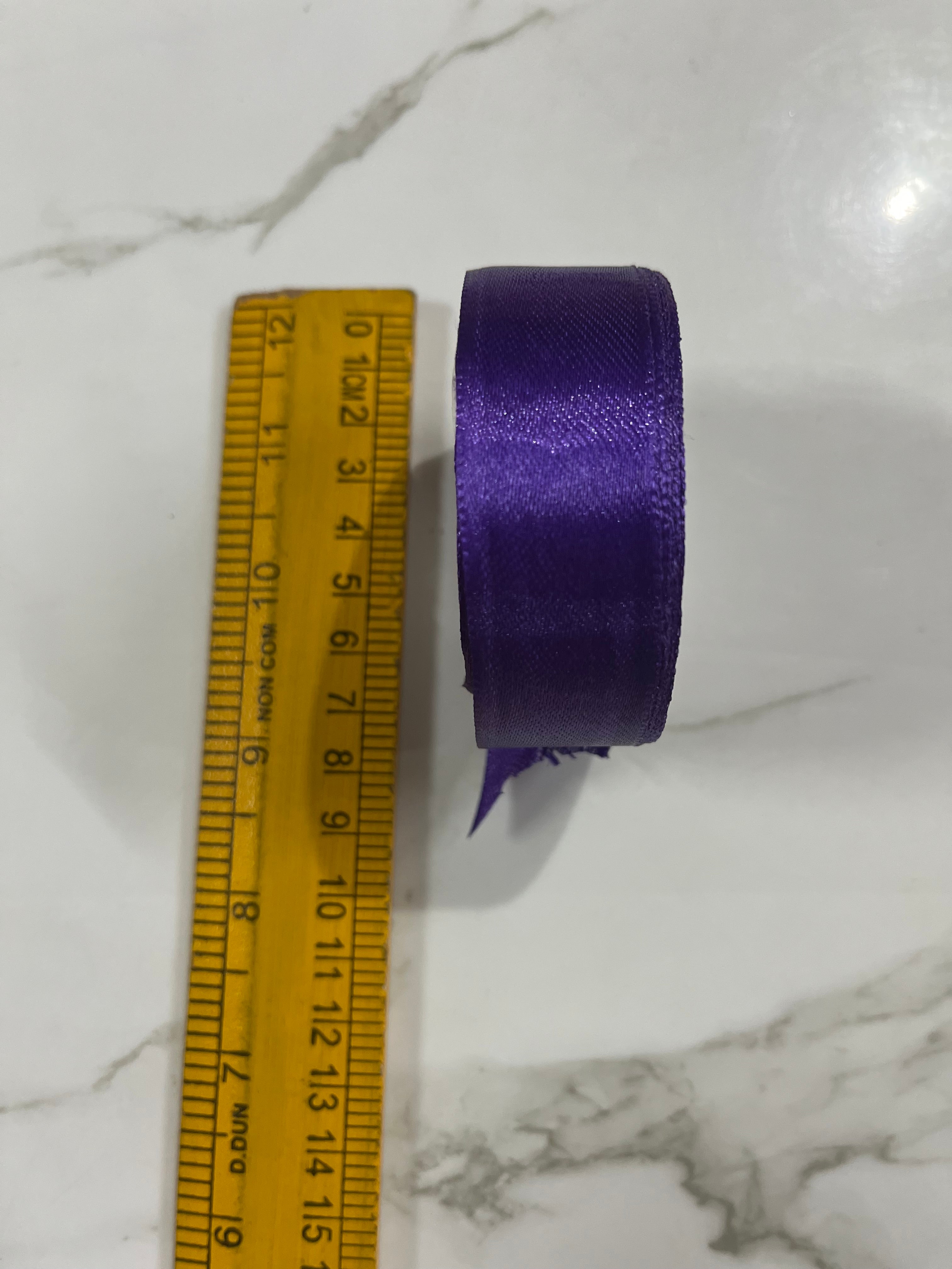 Satin ribbon-Dark violet