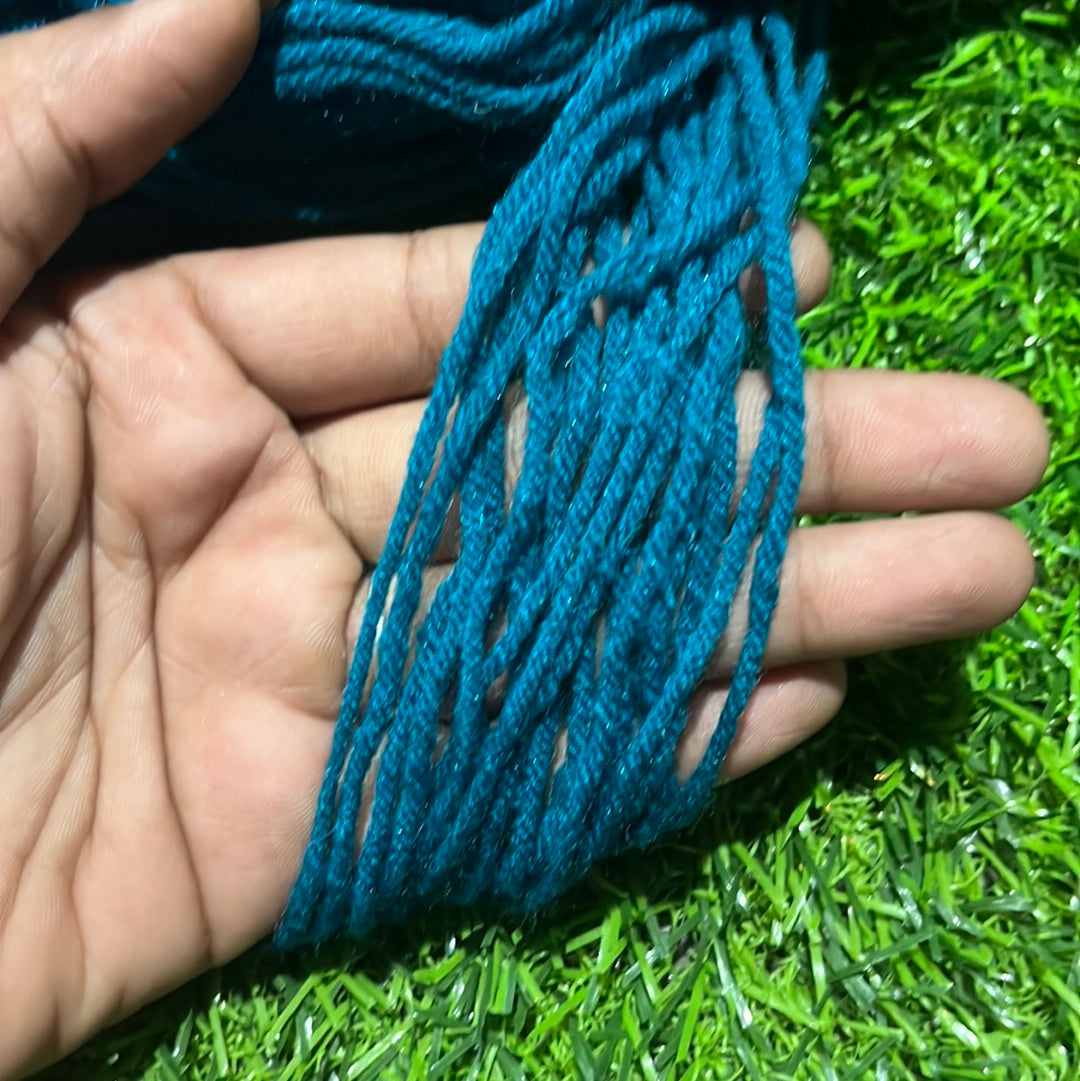4 play  peacock blue Woolen thread  250 g