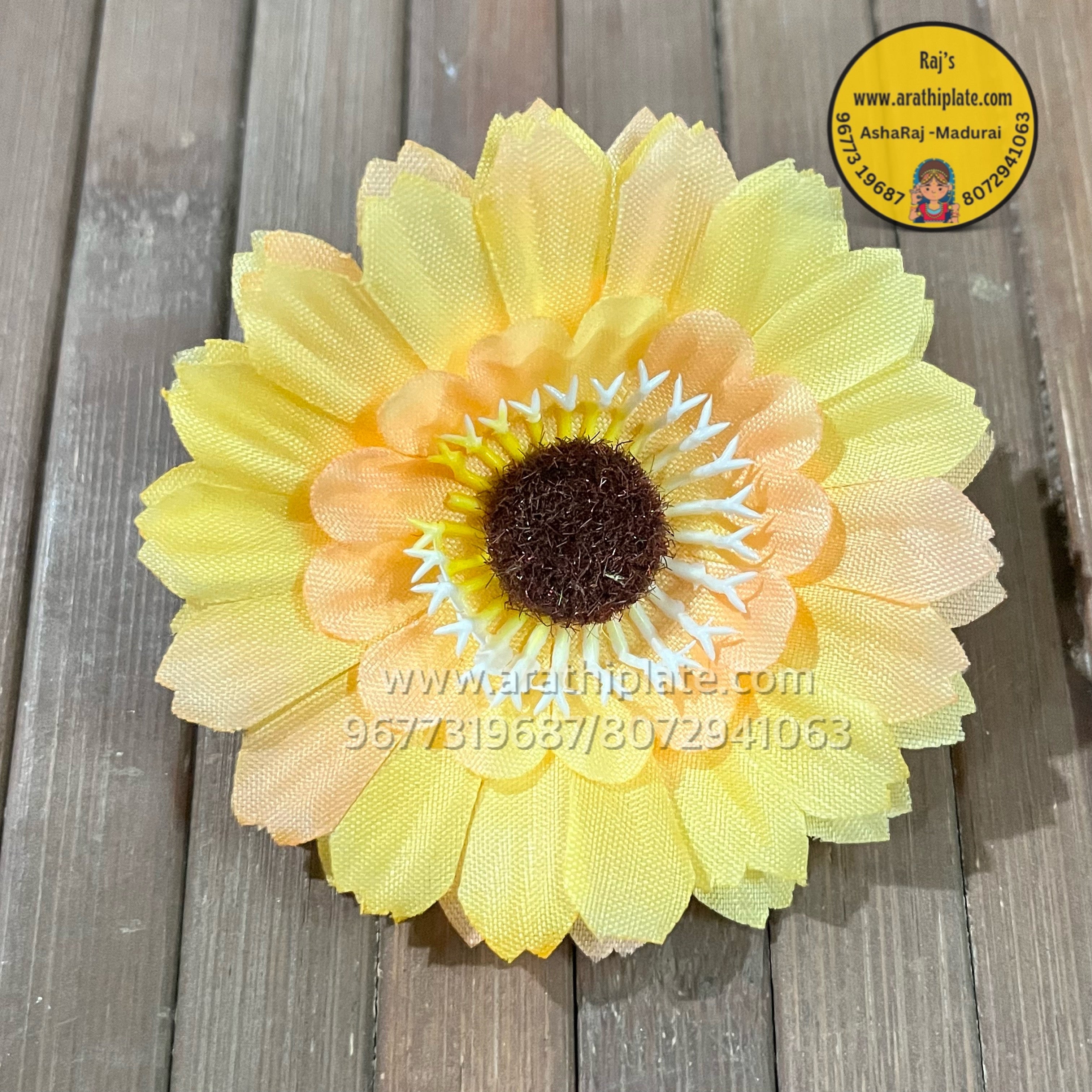 Gerbera  Yellow  - 10 pc in a pack