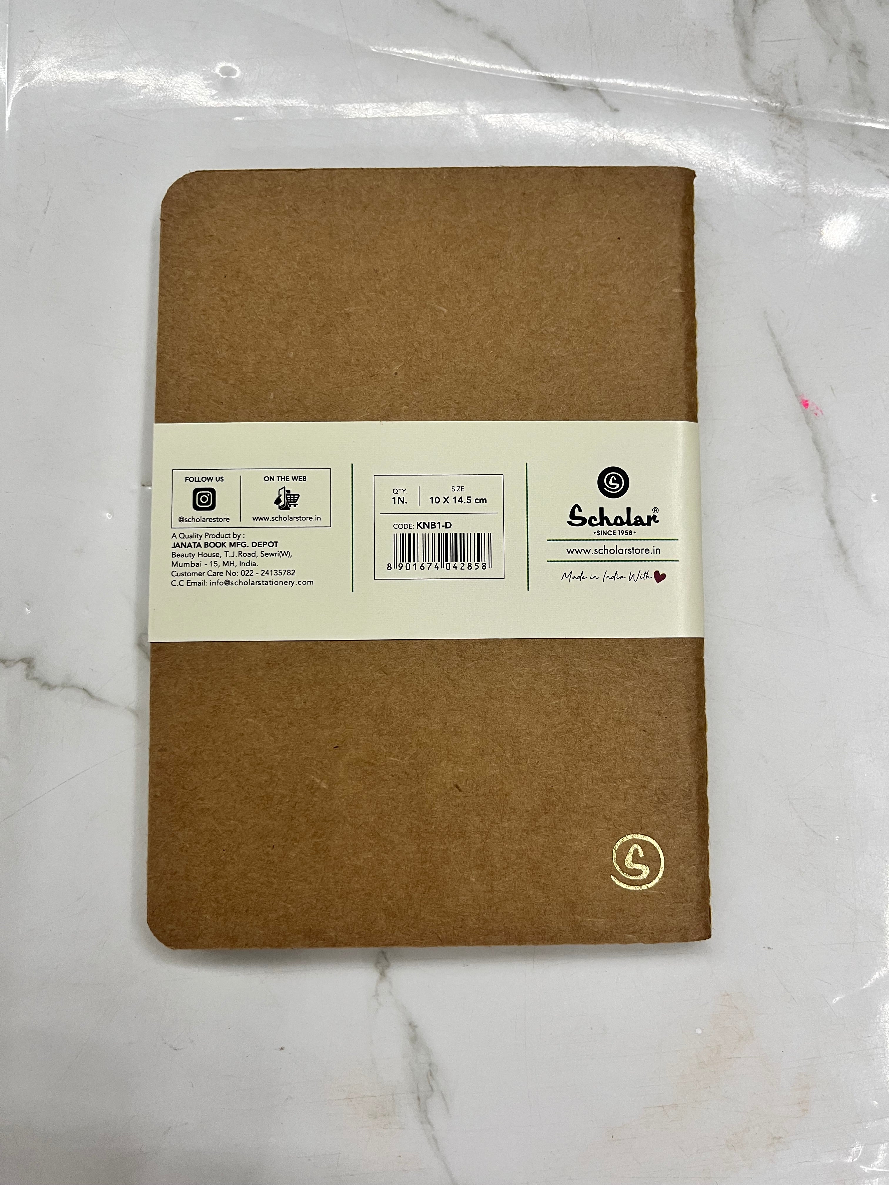 Kraft notebook-A4,A5,A6 grid(KNB3S)