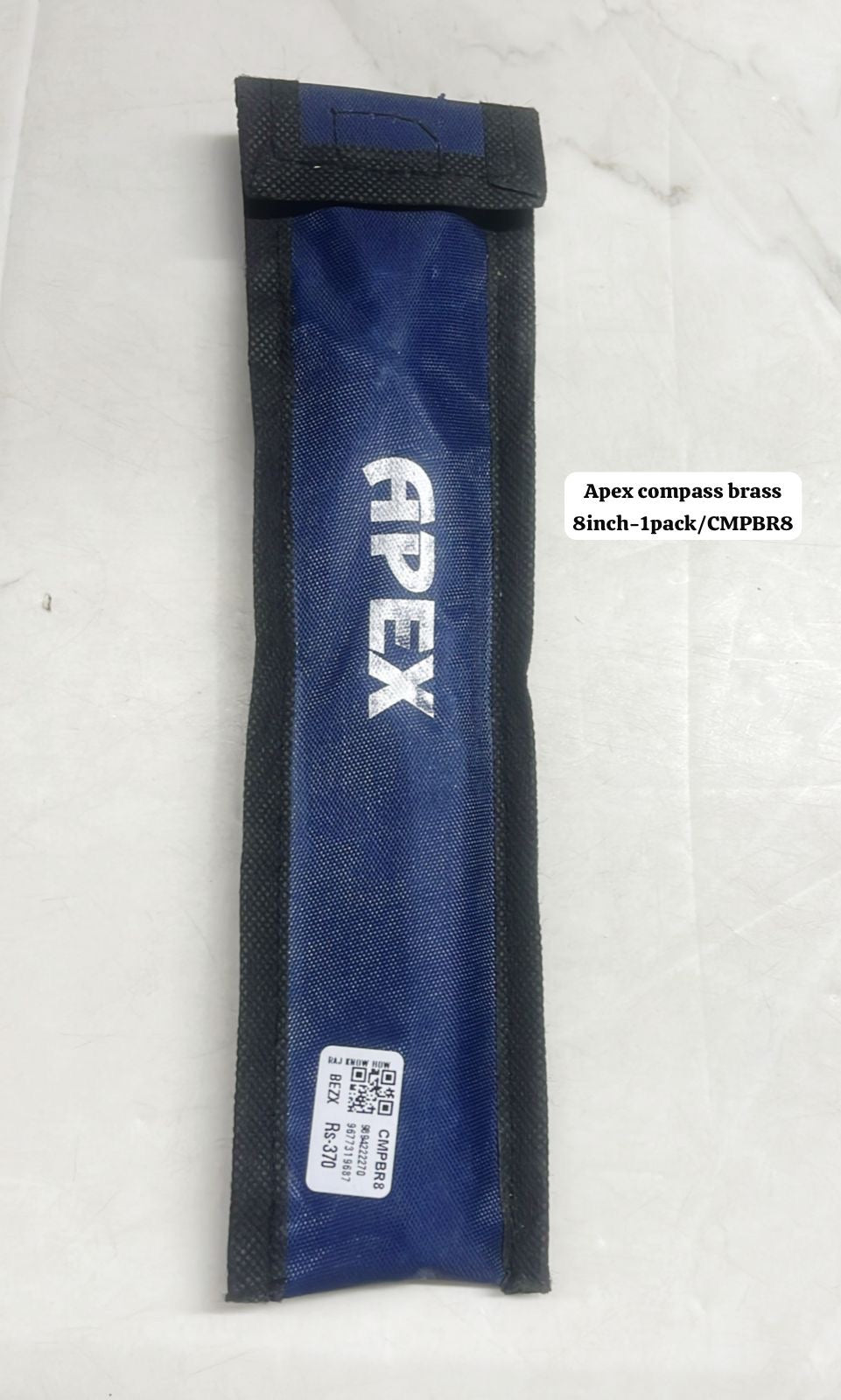 Apex metal compass brass 8inch-1pack