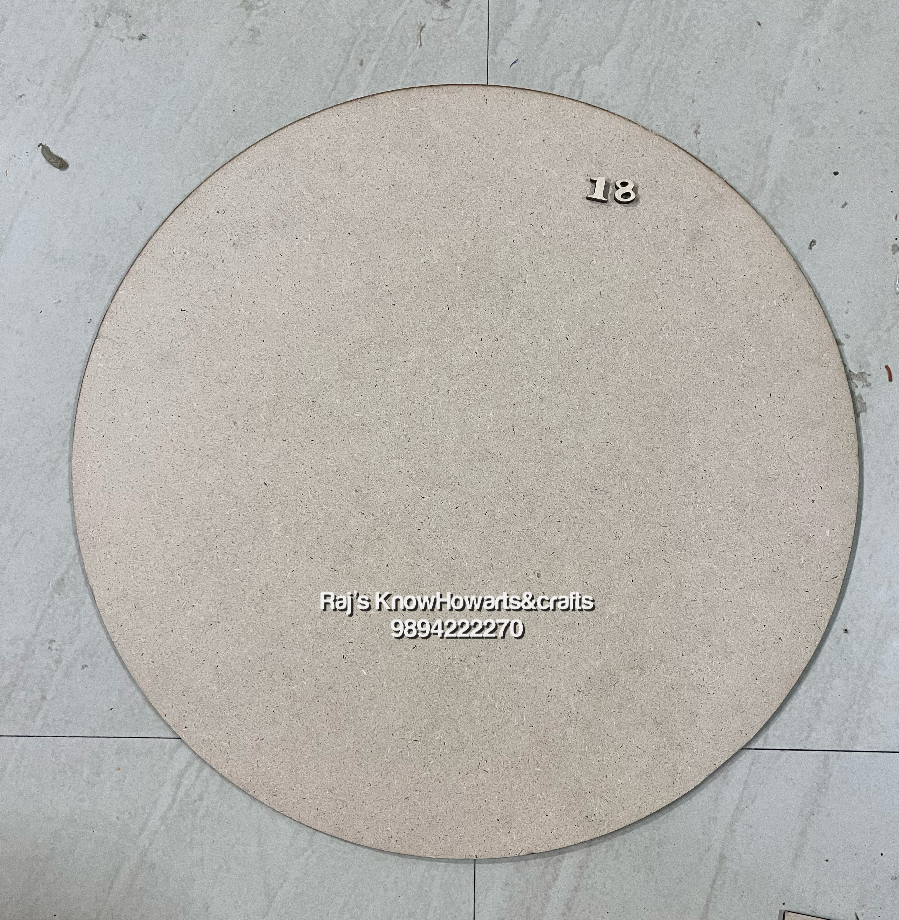 Mdf CIRCLE 18  inch-MDFC18