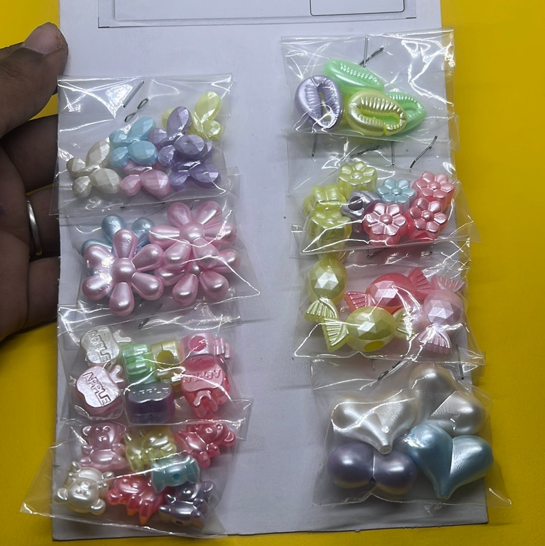 Pastel color design beads