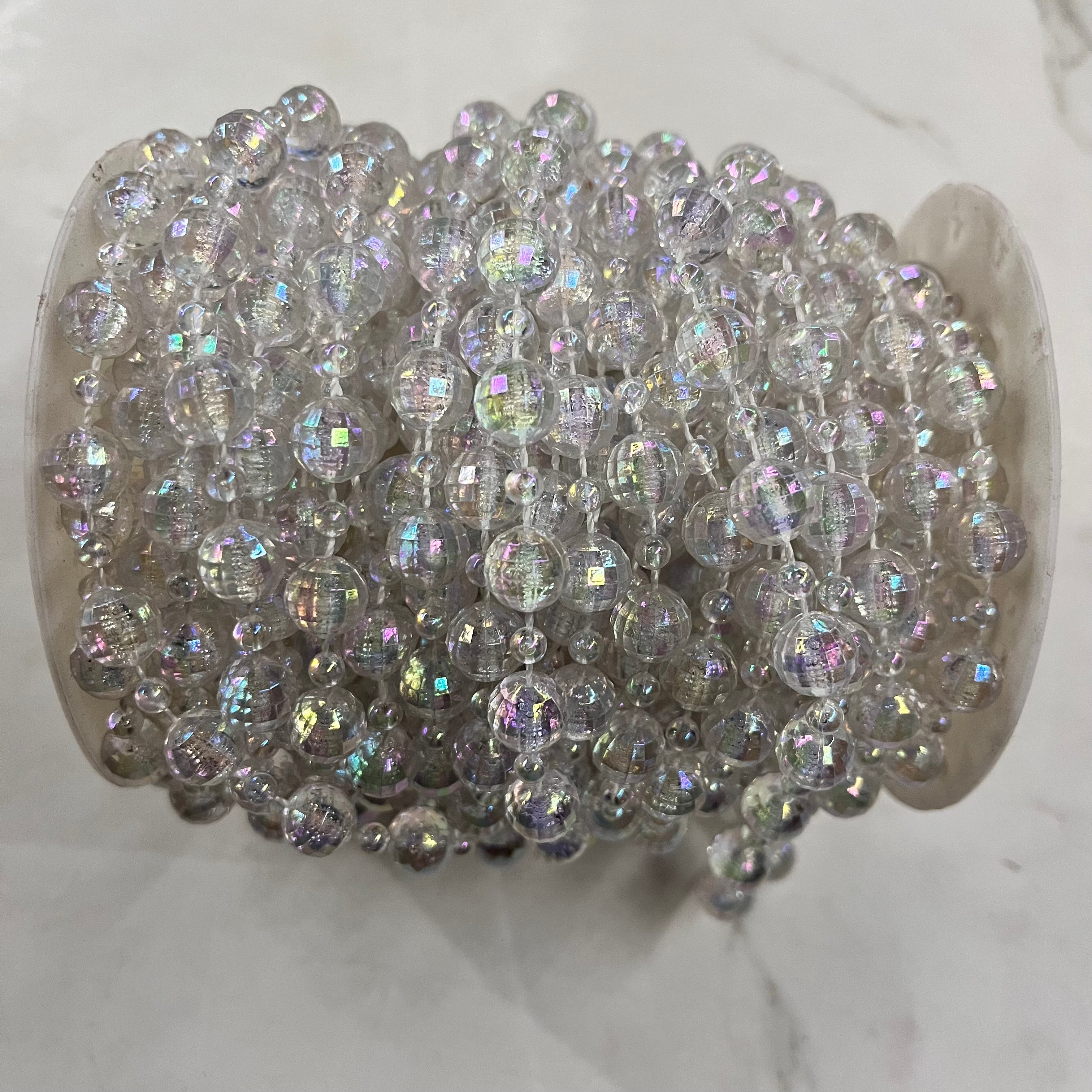 Crystal hanging beads 1meter 1pack