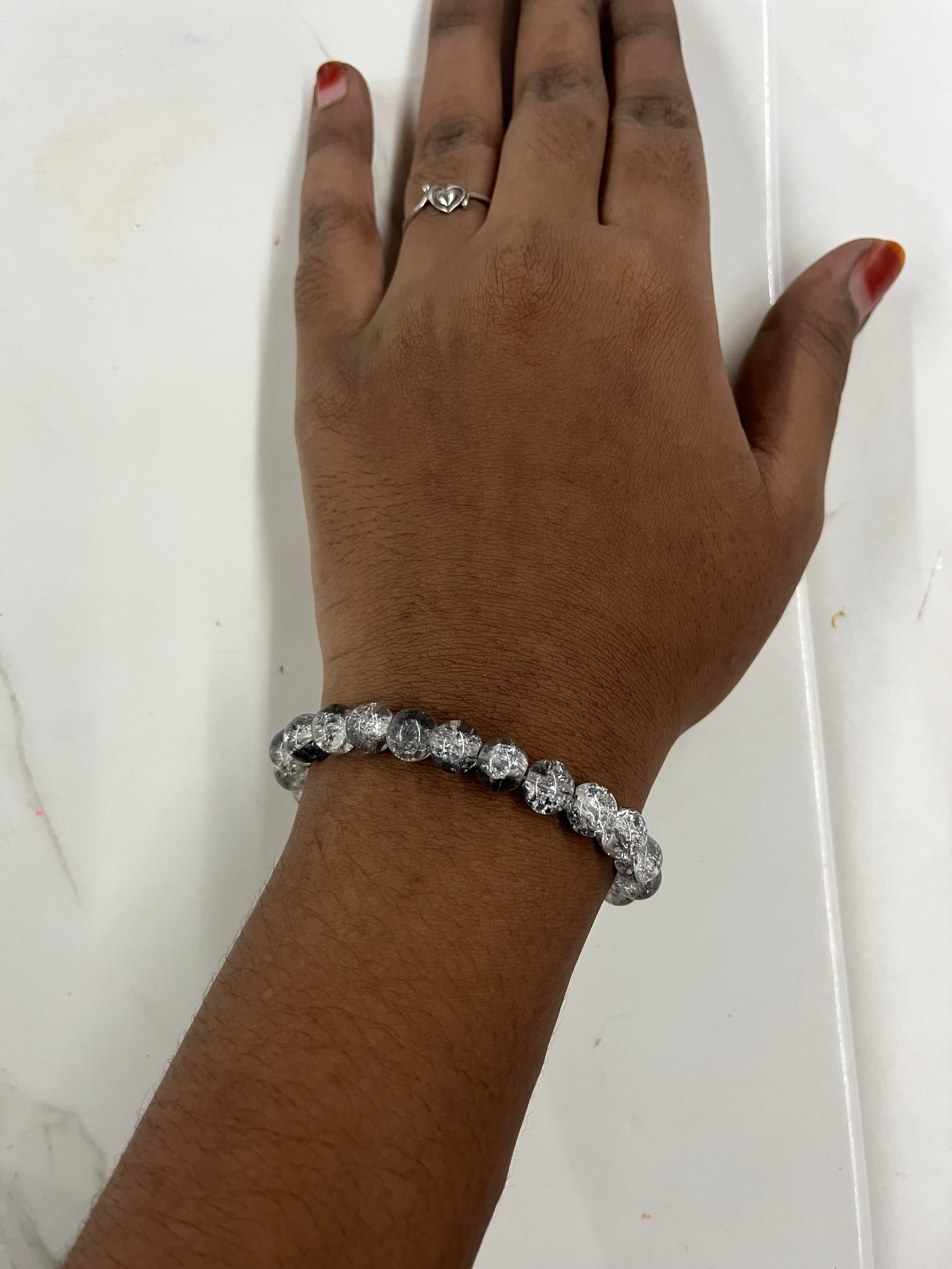 Crackle beads one line-2