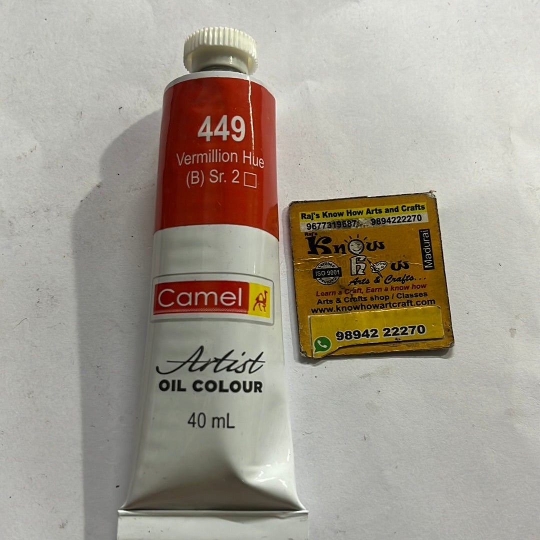 Artist Oil Colours vermillion hue 40 ml- 1 tube