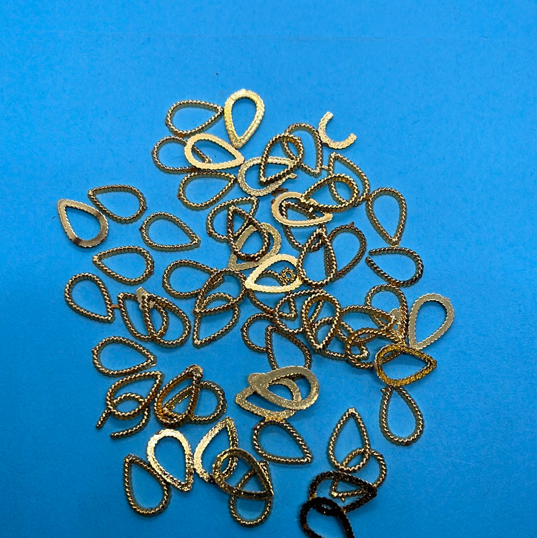 Brass drop beads more than 25pc