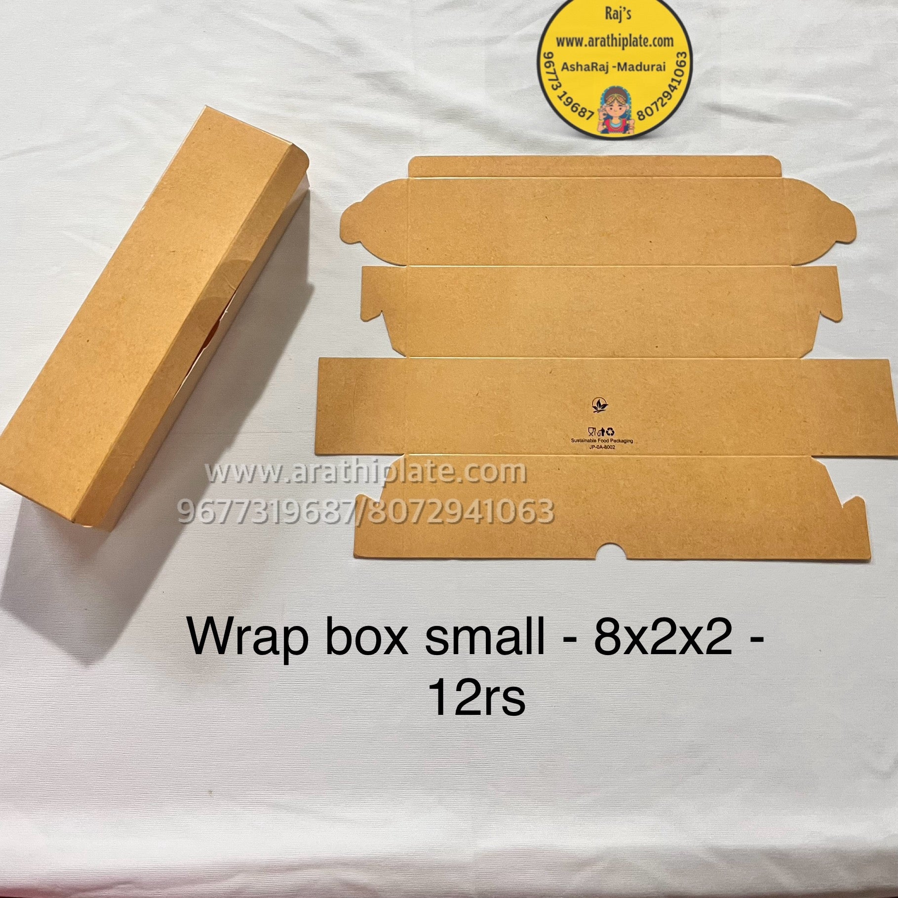 Wrap box small 8x2x2-25 pieces