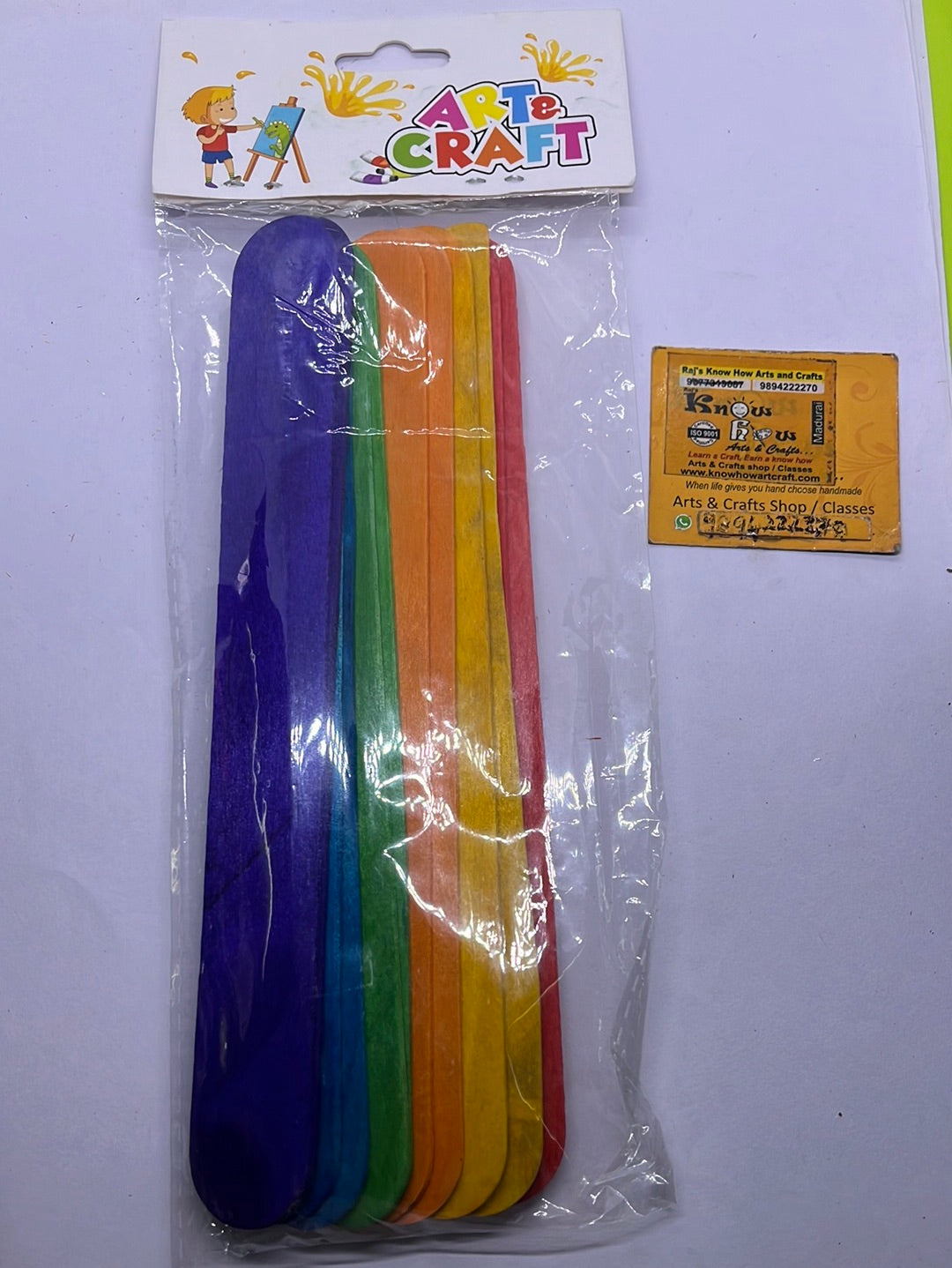 Coloured ice cream multicolor sticks