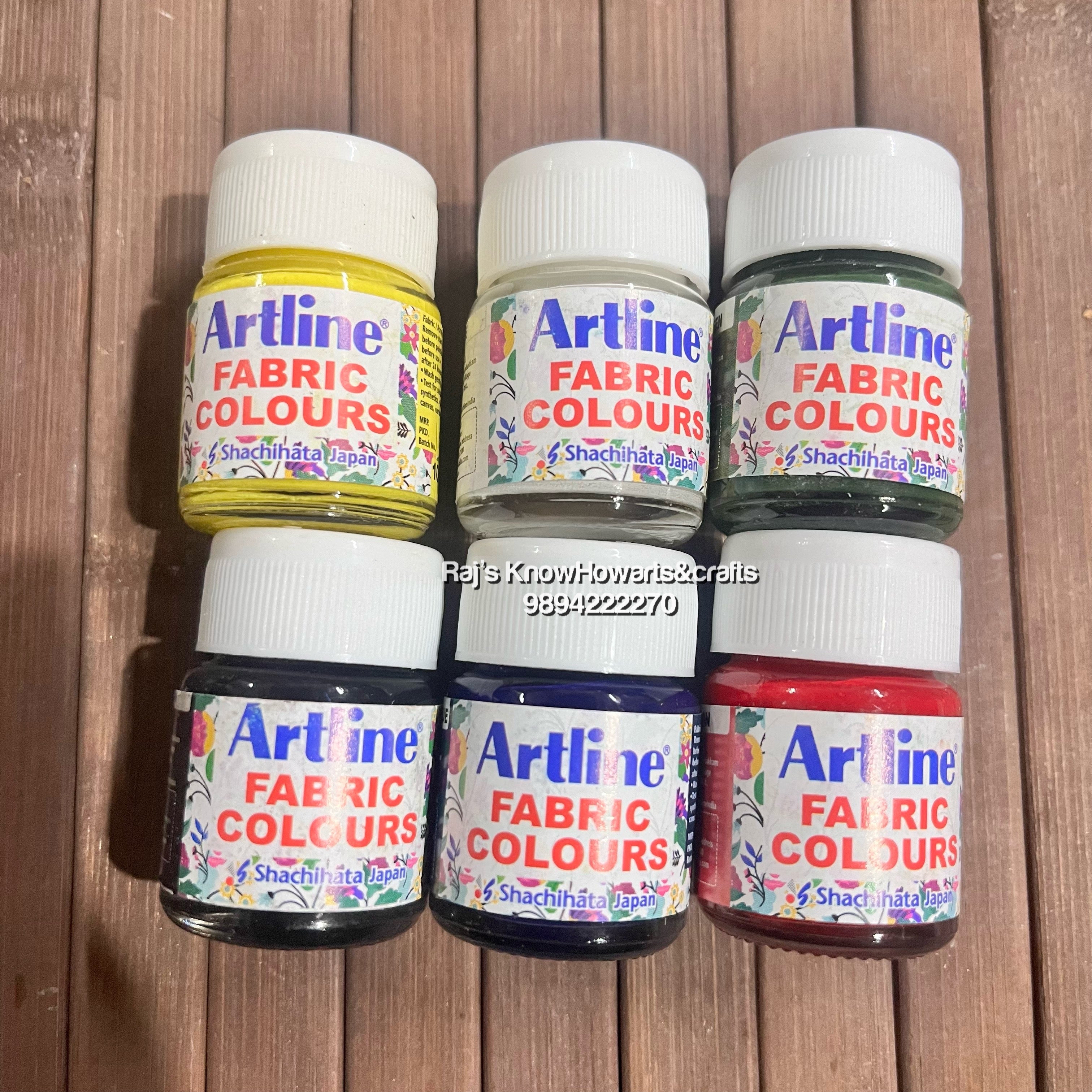 Artline 6 fabric colors