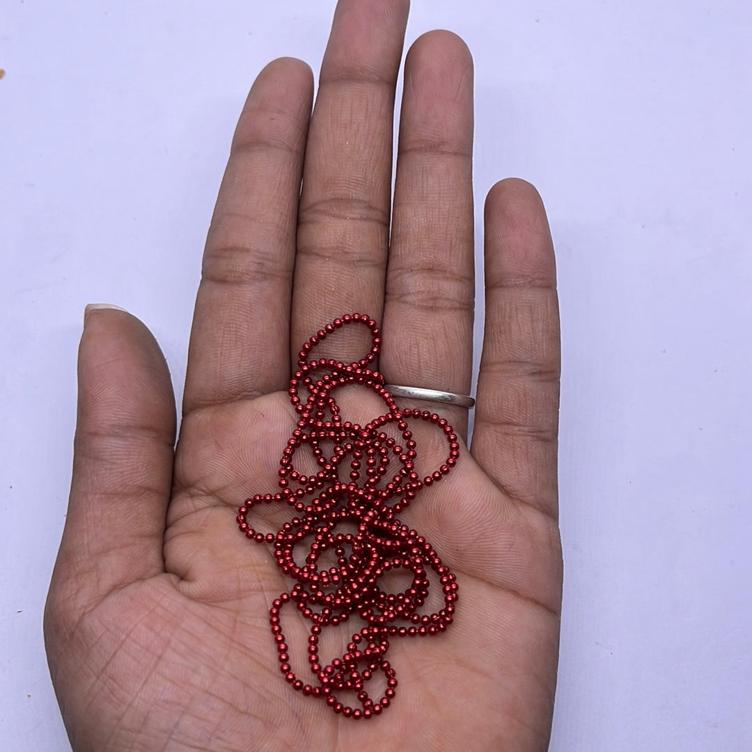 Multicolour ball chain Embroidery and jewelry making