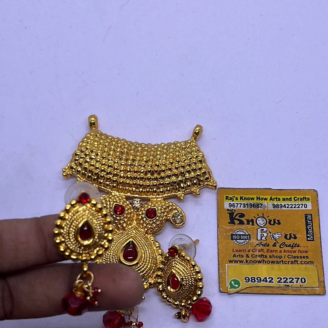 Artificial Gold plated pendant jewelry making