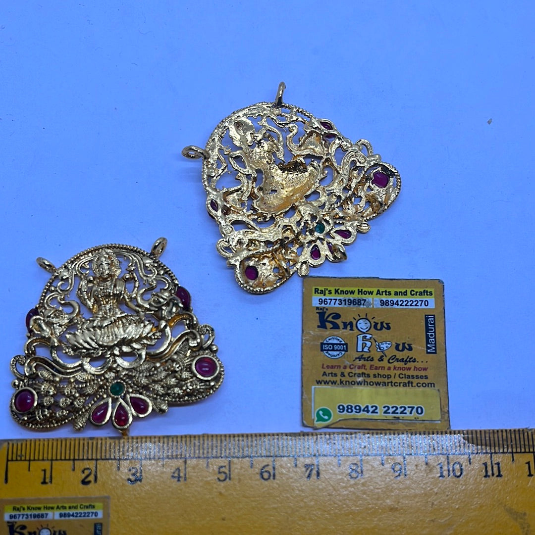 Antique gold plated pendant jewelry making 1pc in a pack