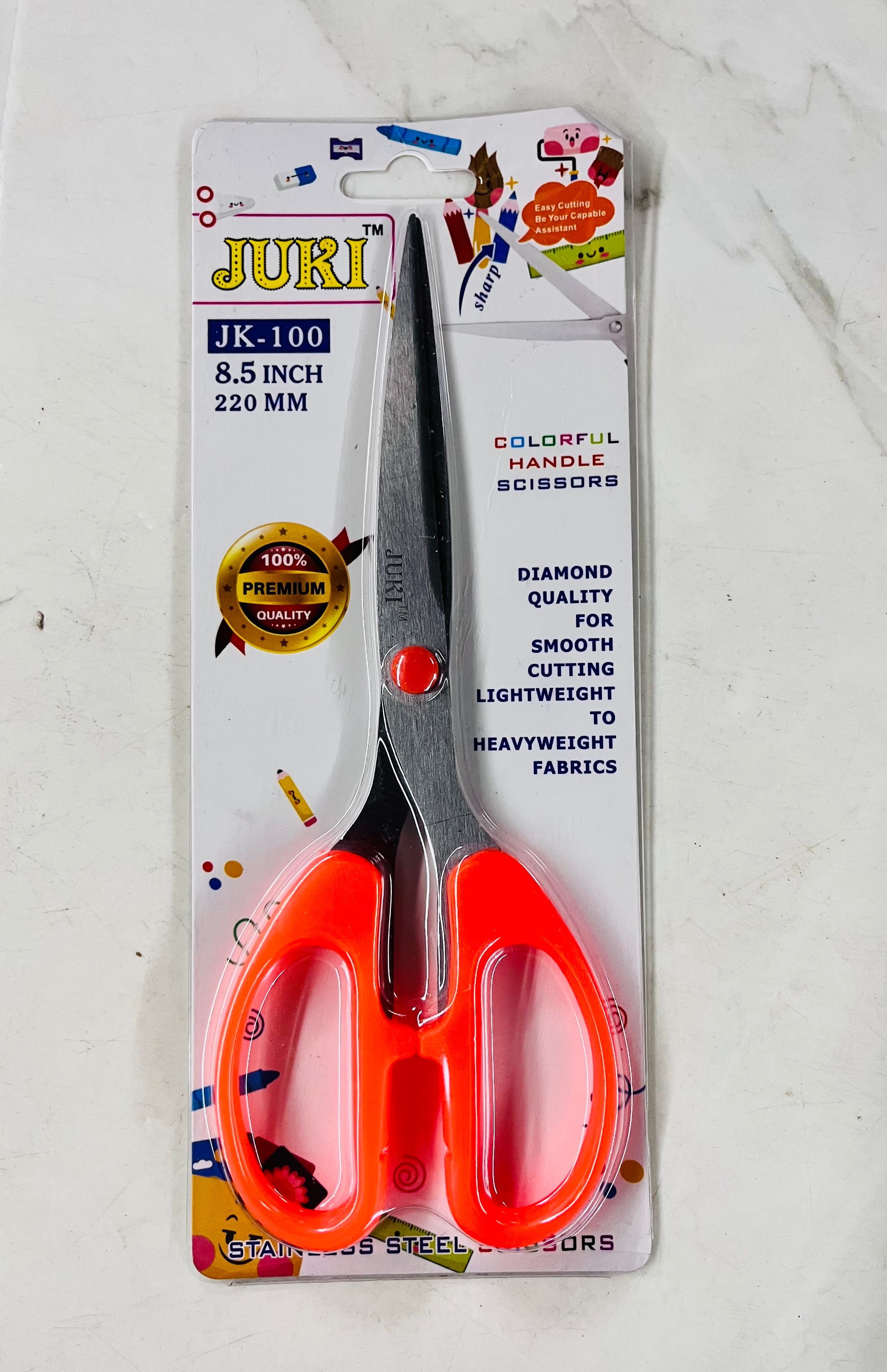 Juki colourful handle scissors different sizes assorted-1pack/JSCI