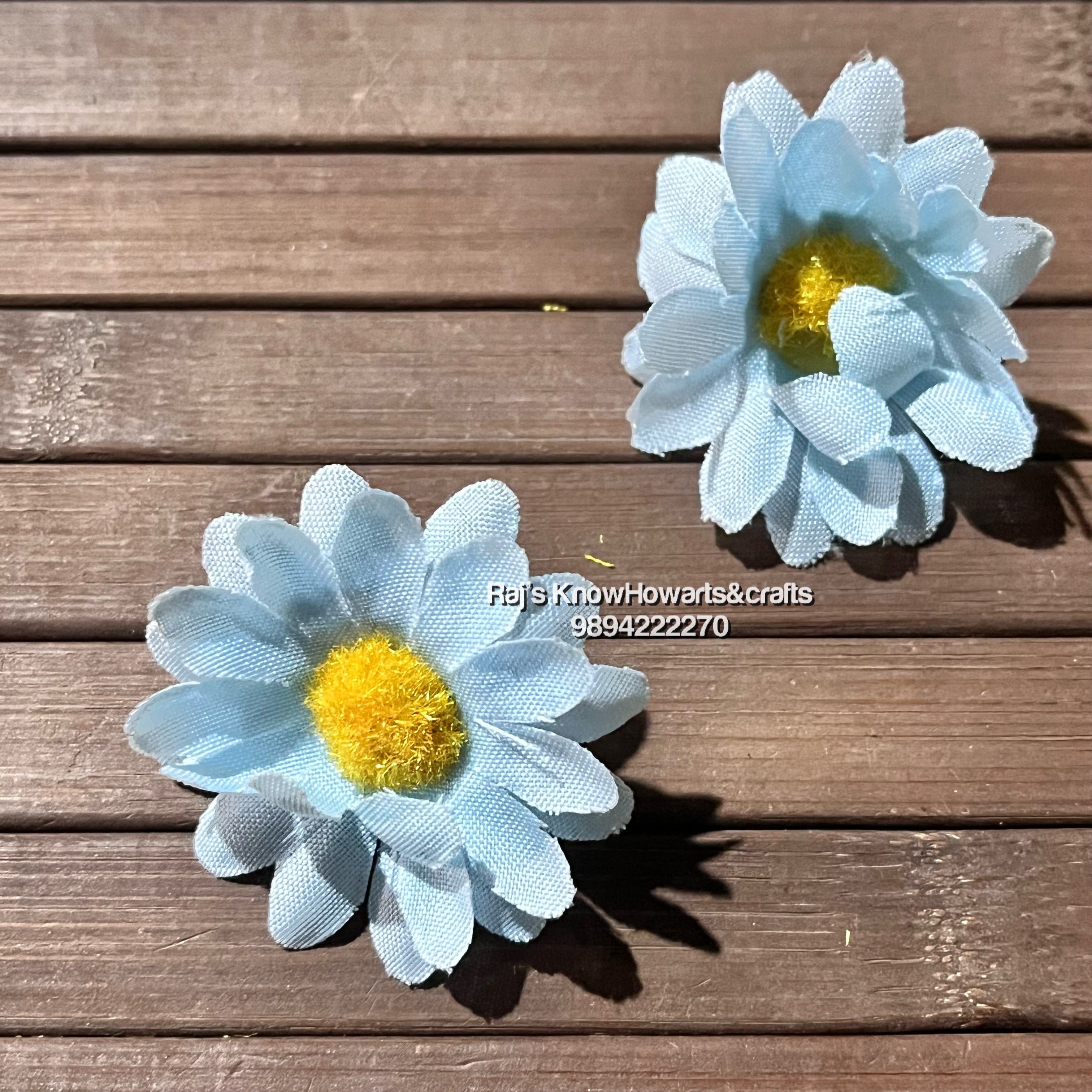 Daisy Flower Blue - 10 piece in a Pack