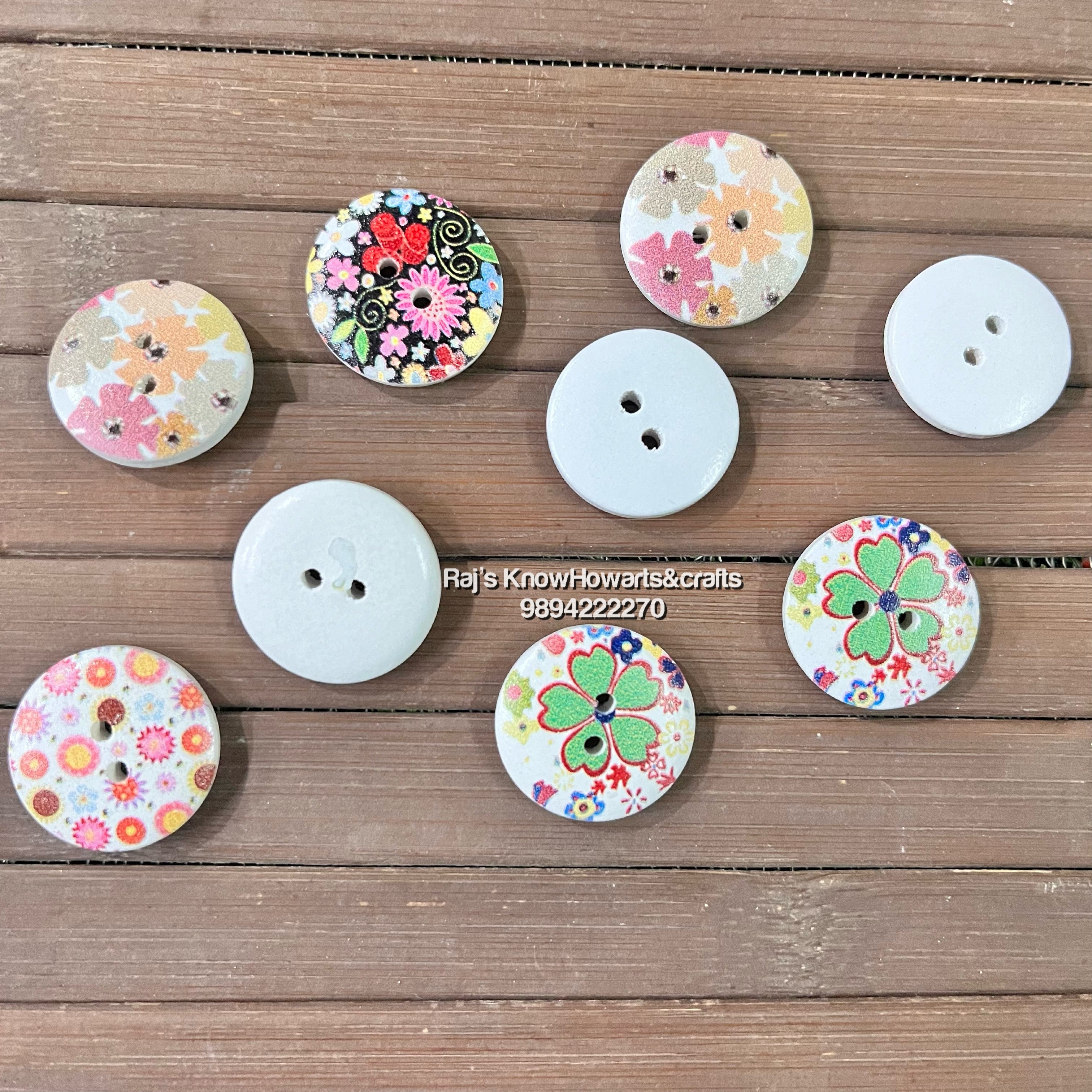 Wooden Button - WBU50