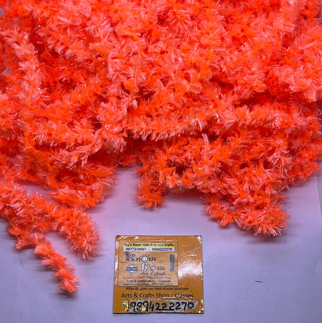 Orange Feather Wool 50g