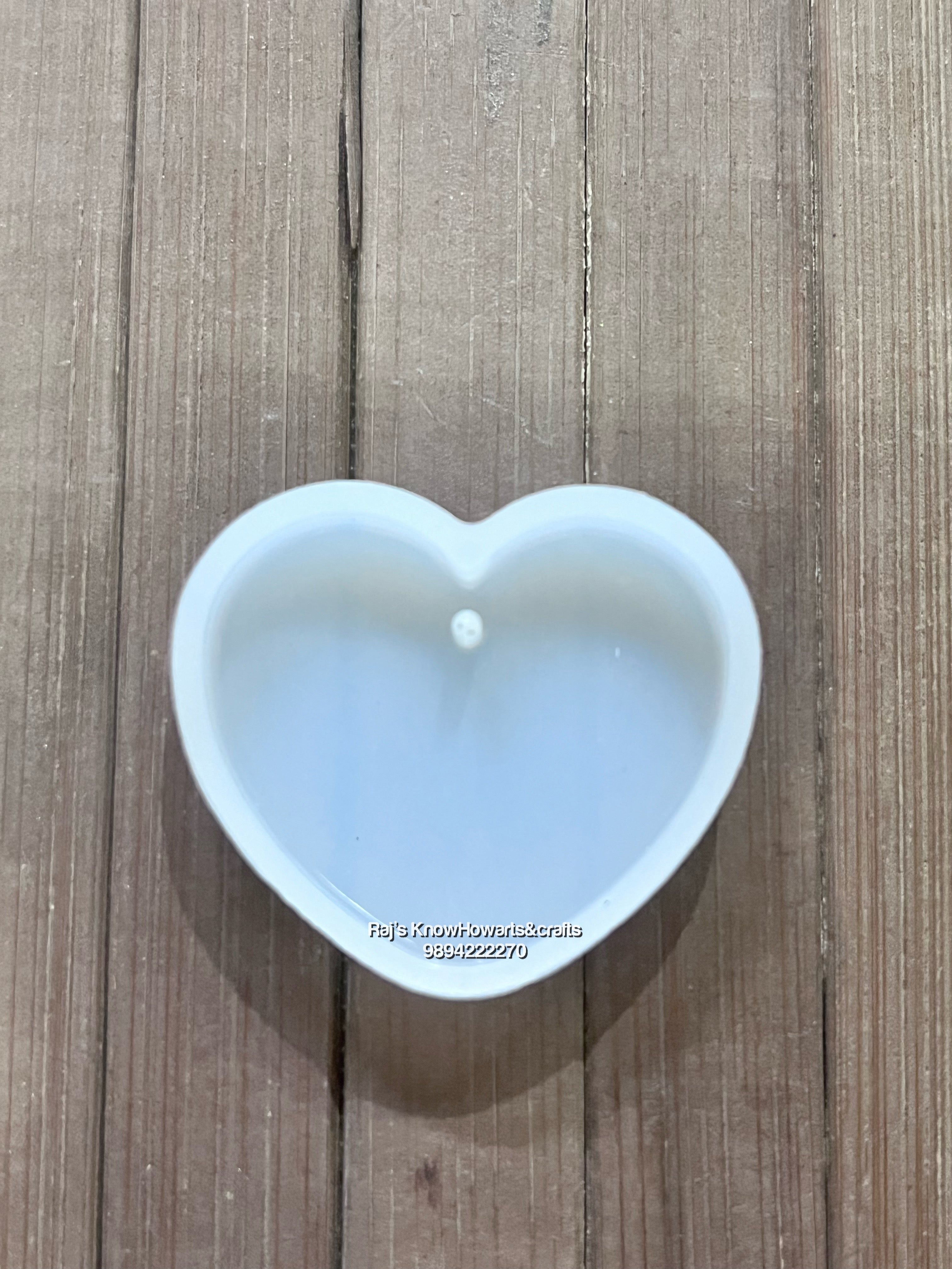 Heart resin mold