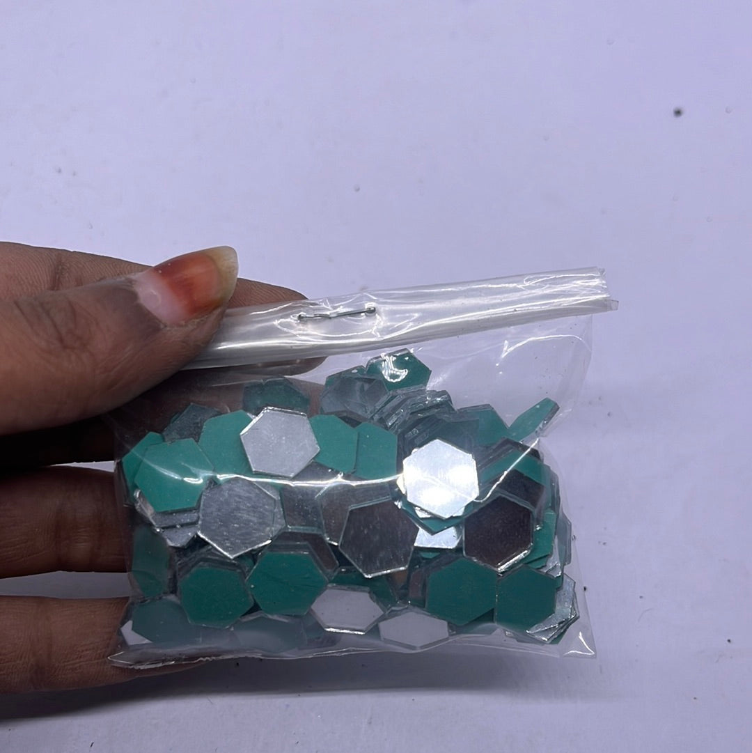 Hexagon mirror 50g in a pack
