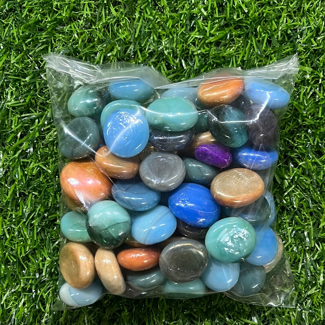 Glass color pebbles 100 g