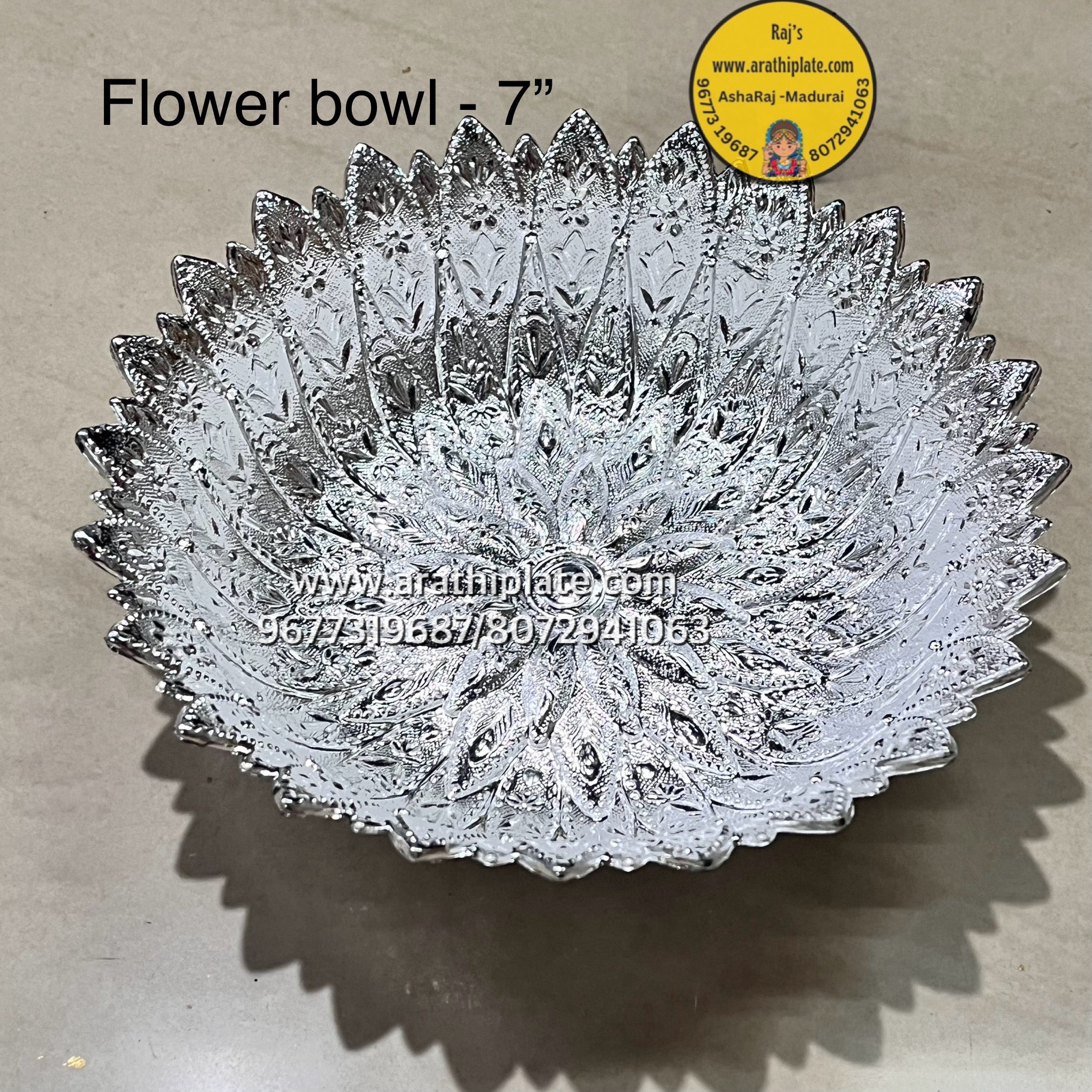 7 inch Flower Bowl FB-10 plates