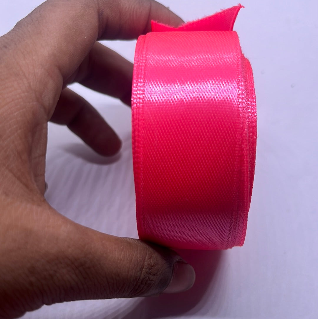 Light Pink one inch  ribbon -10meter-2piece