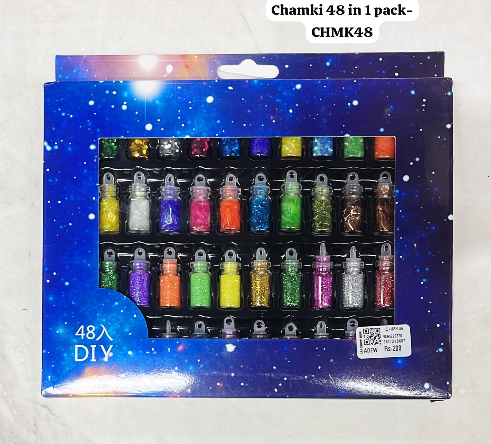 Chamki glitter resin material 48 in 1pack /CHAMK48
