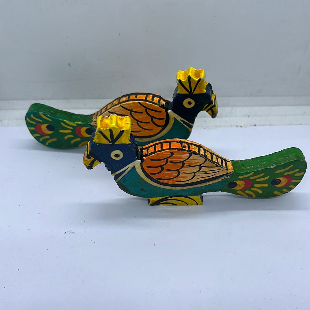 2pcs set of decorative peacock   for home decor