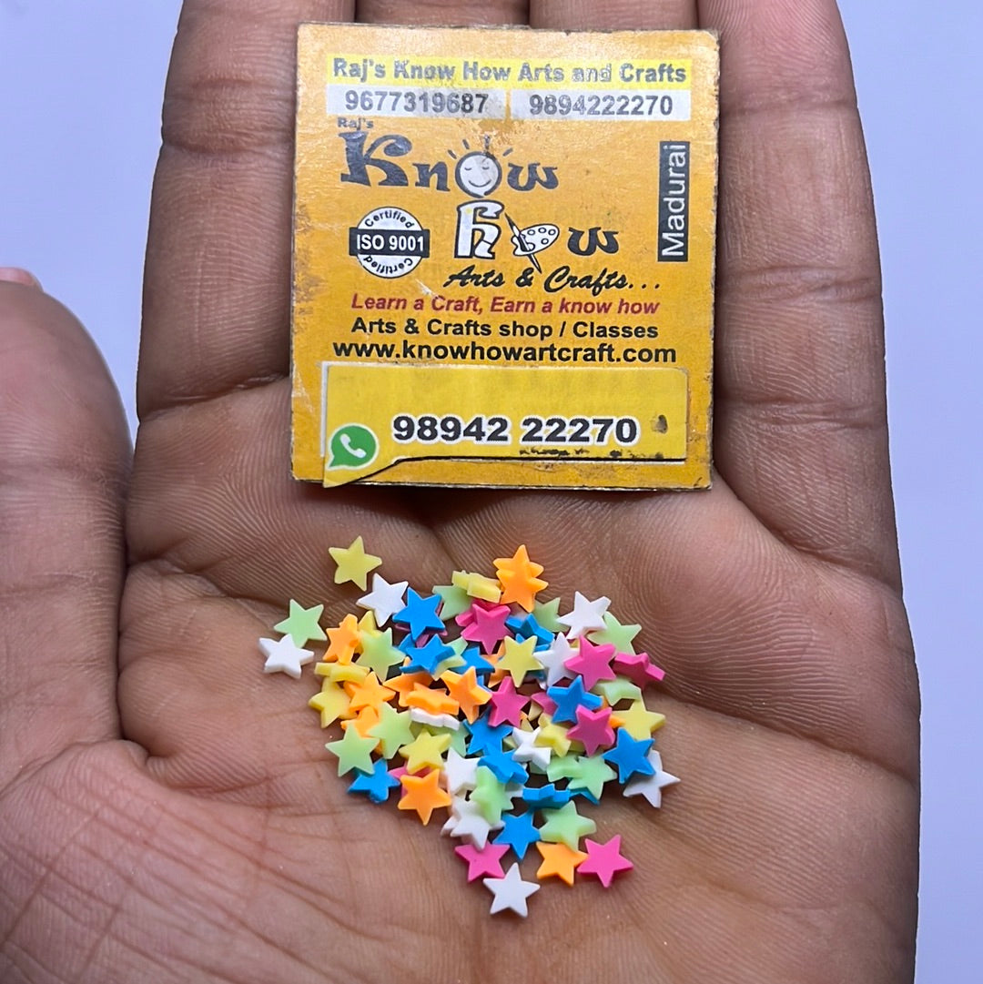 Colourful star- Resin filler