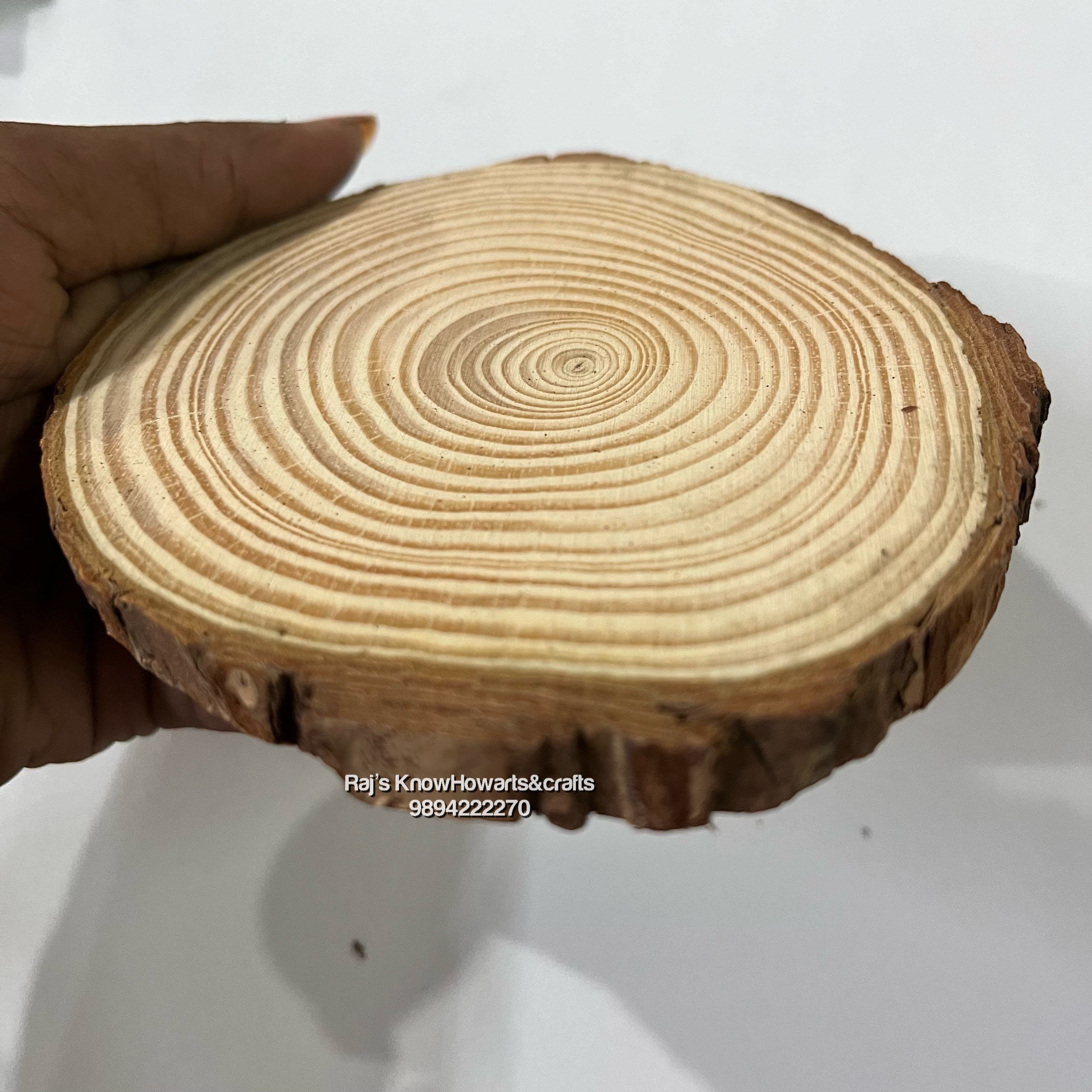 Wooden Slices (3.5 -4inch,9 TO 10CM)-WS910