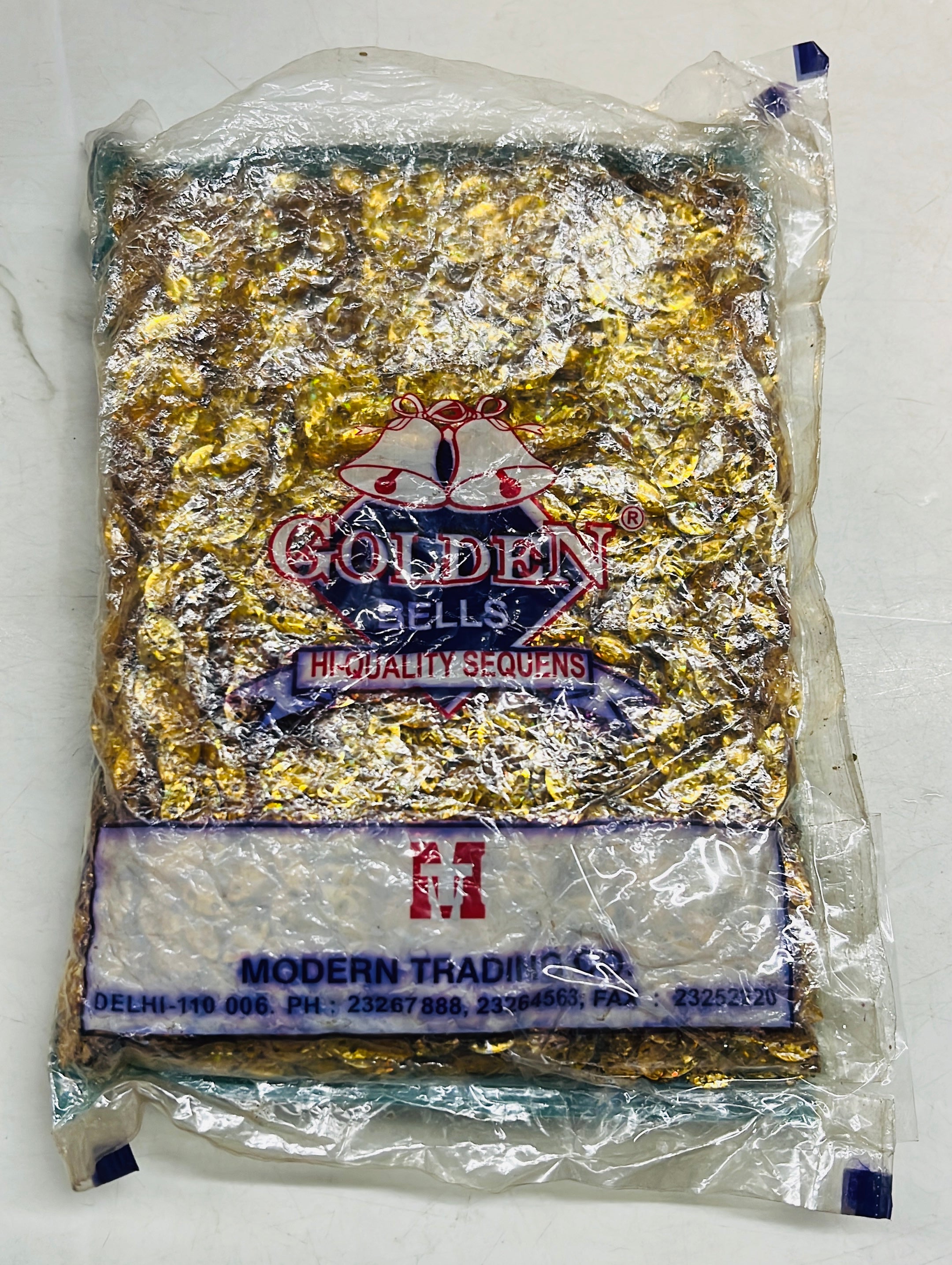 Mini leaf design chamki with hole  100g-1pack/555C