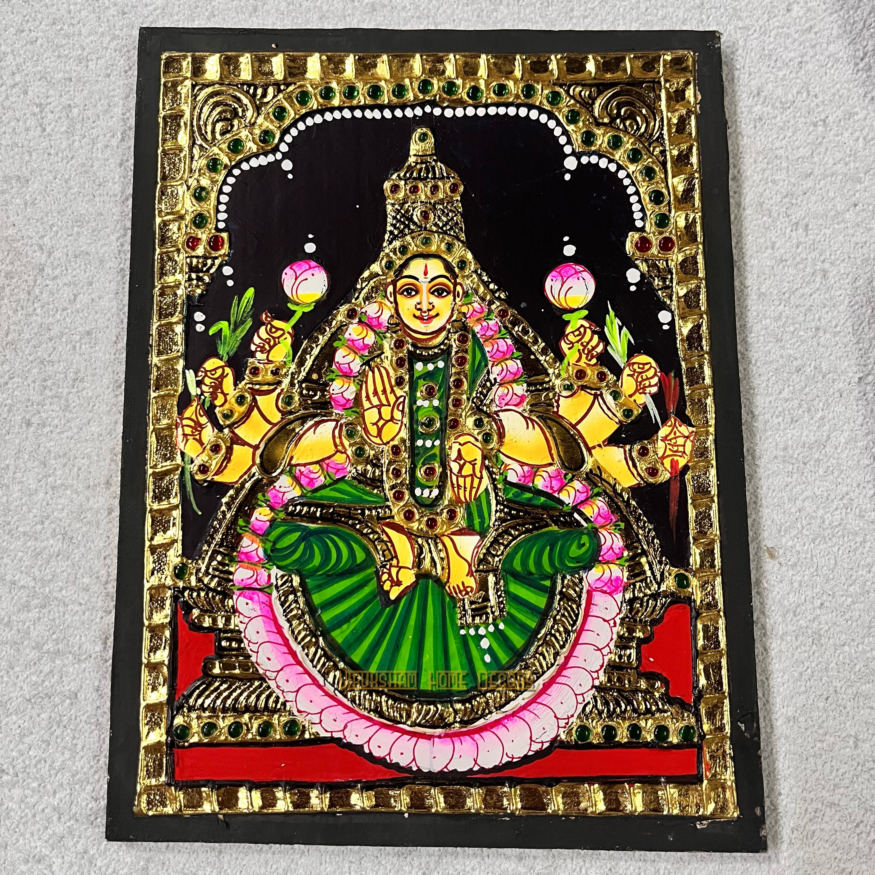 Ashtalakshmi set Coloured Tanjore paintings