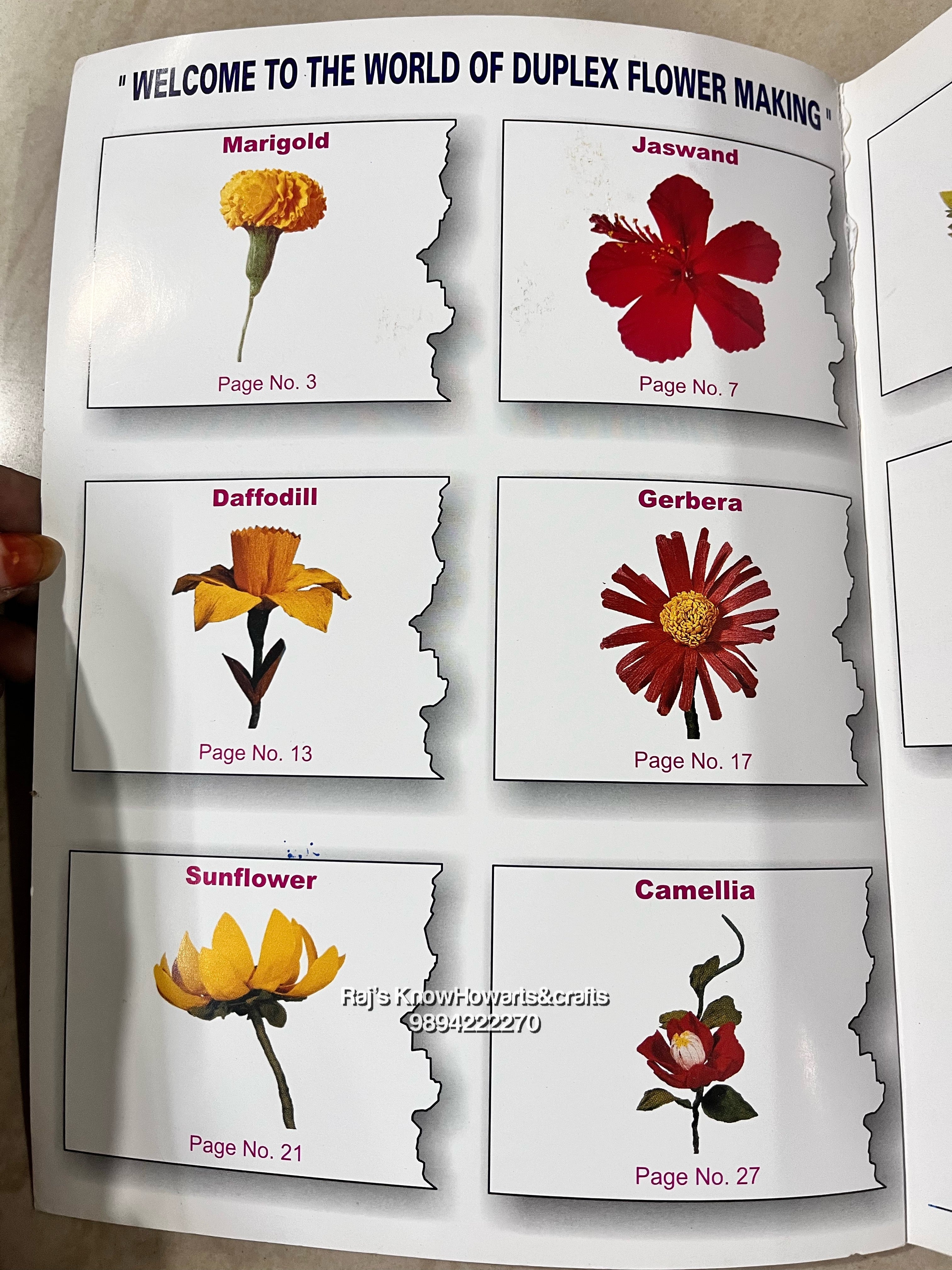 Flower making book