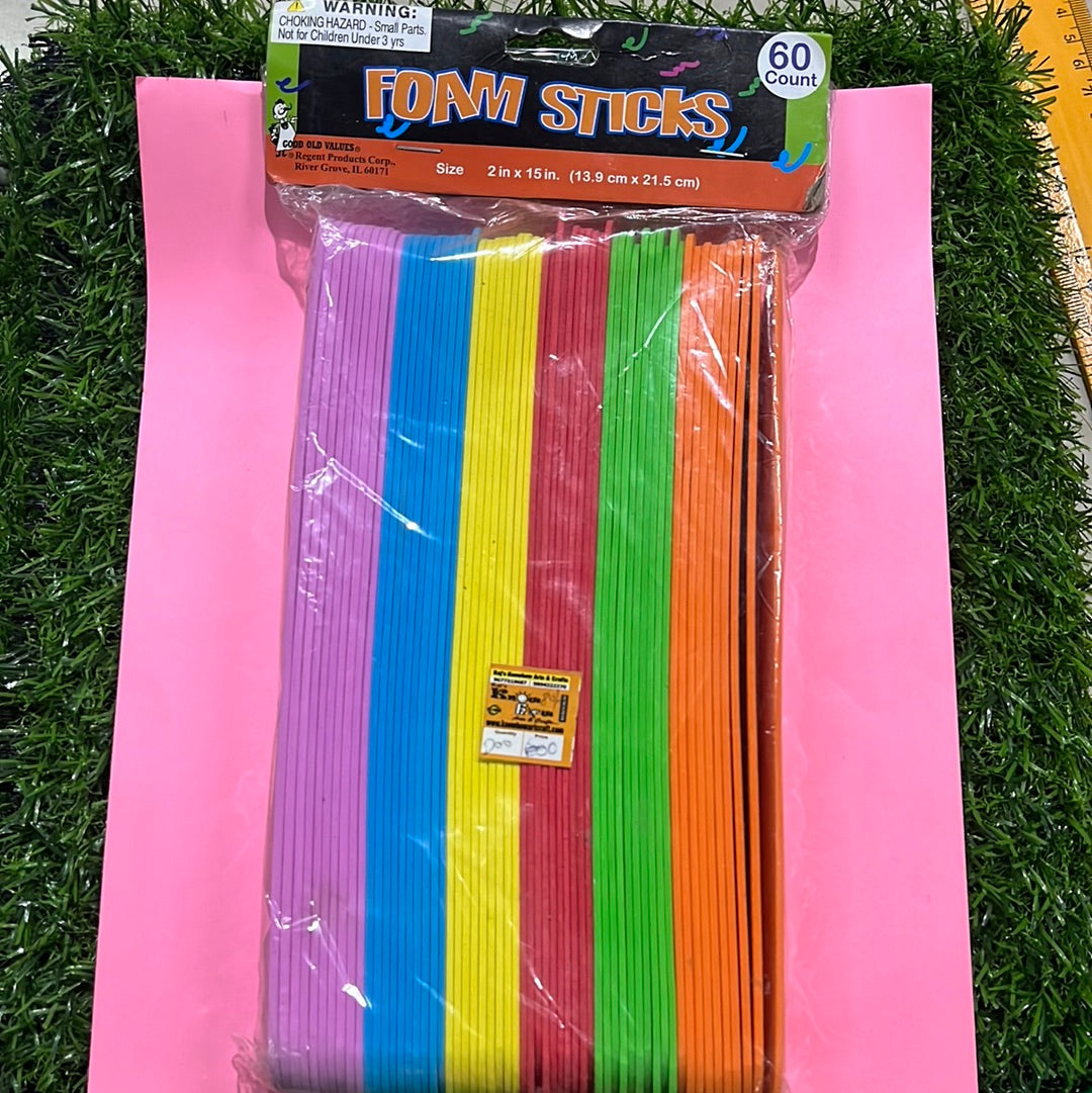 Foam sticks big size 2in x 15in