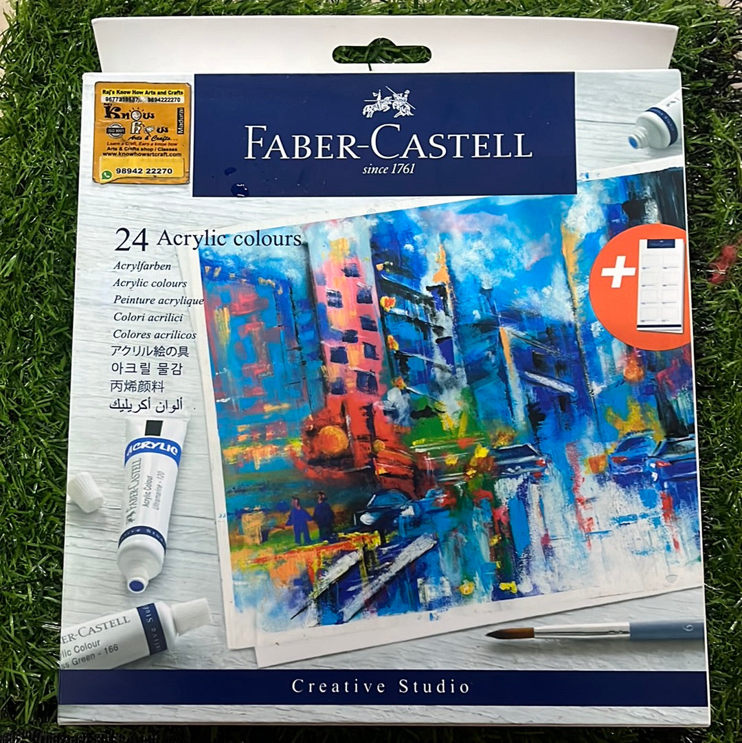 24 Acrylic colours - Faber Castell