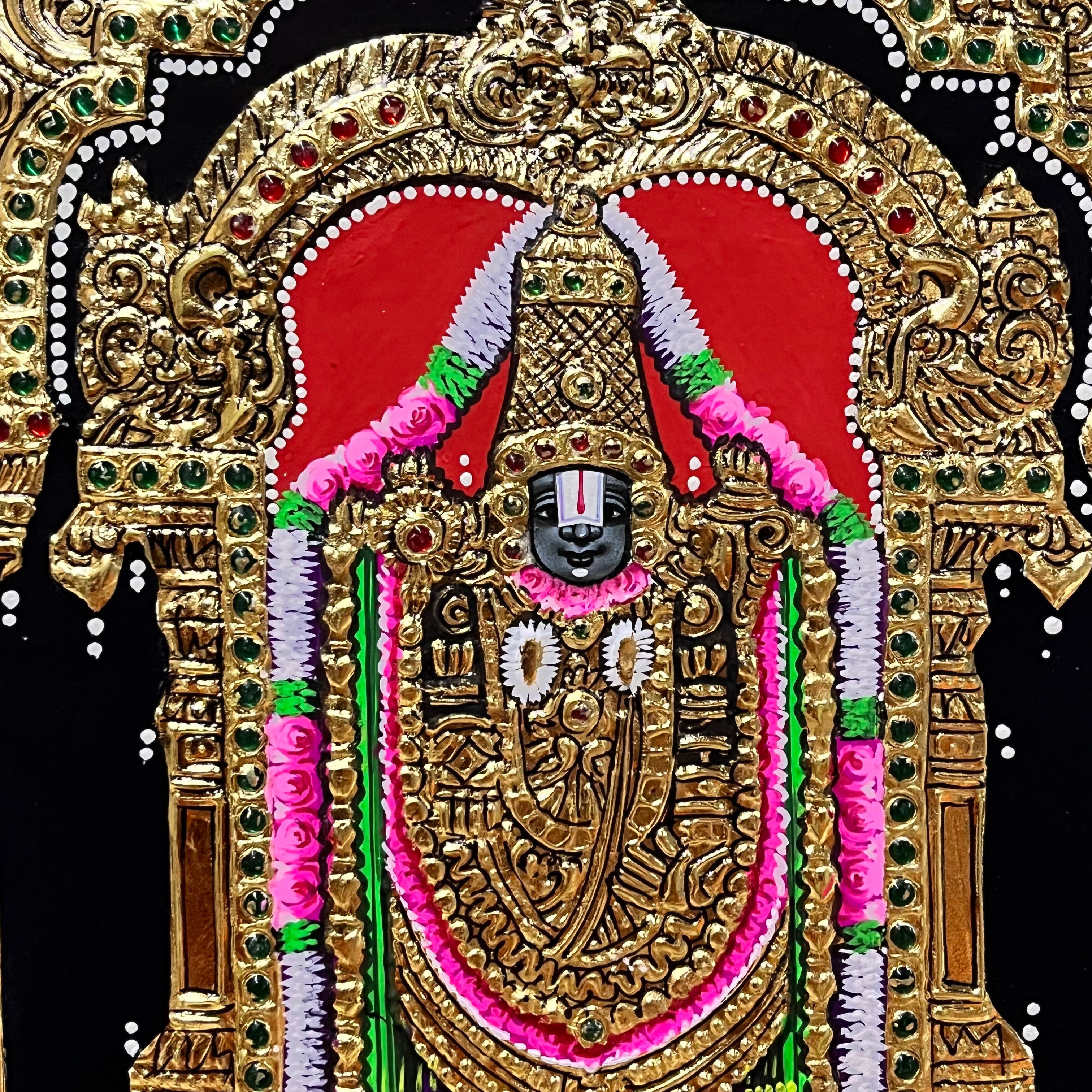 Tirupathi Balaji Tanjore painting 8x10(15days delivery form payment date)-1pack