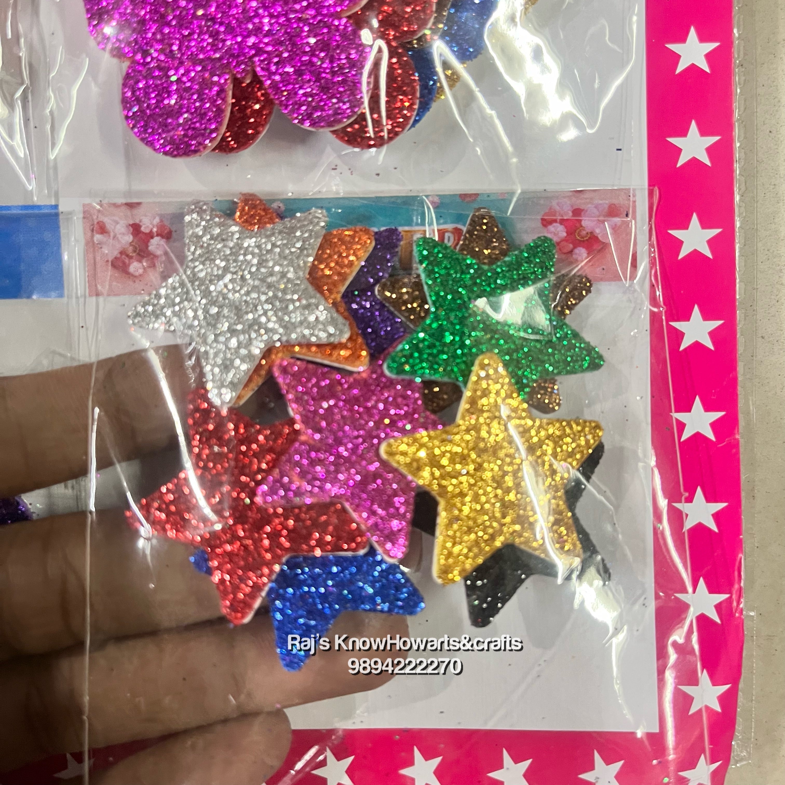 DECORATIVE GLITTER FOAM STICKER