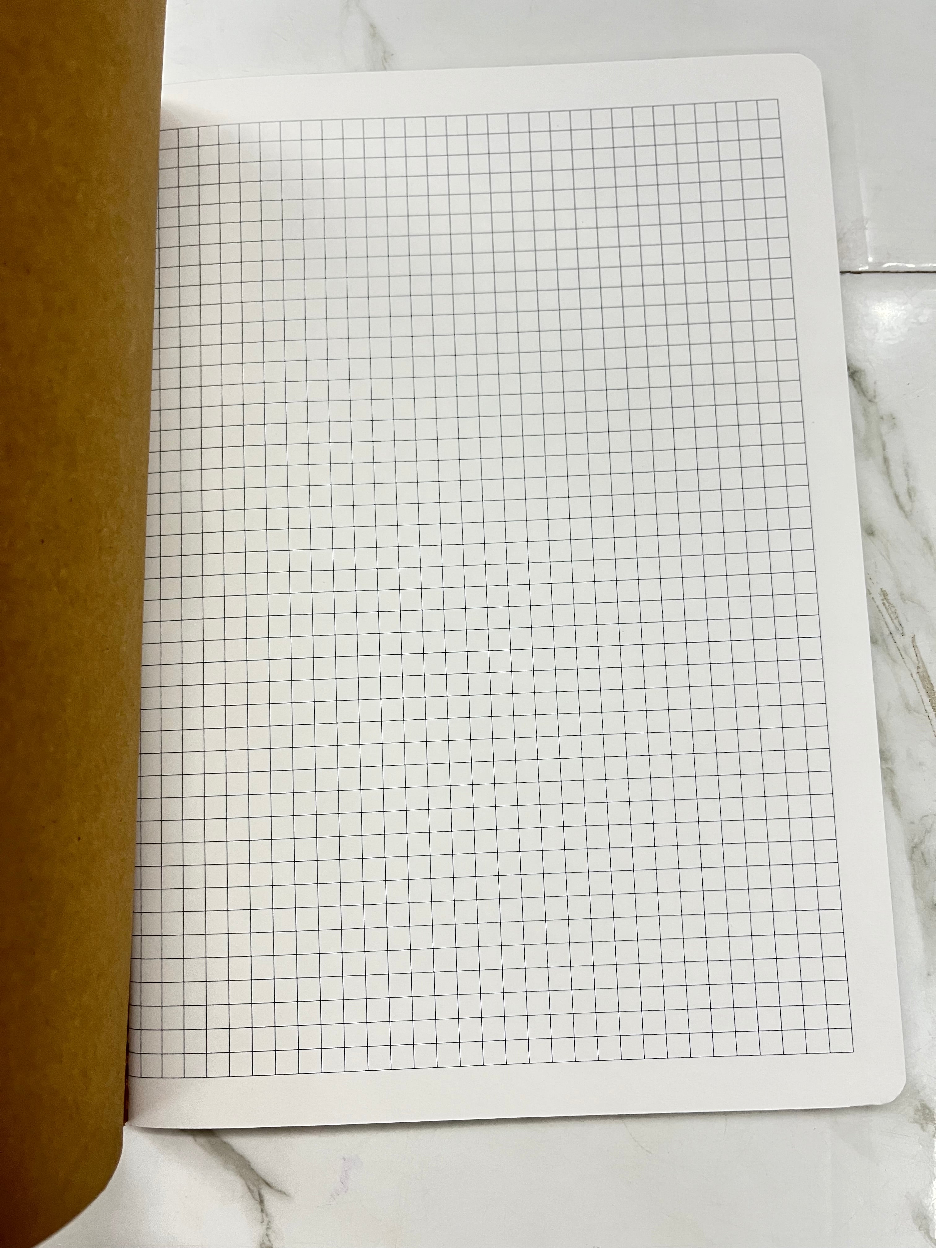 17x24.4-B5 cheked kraft notebook