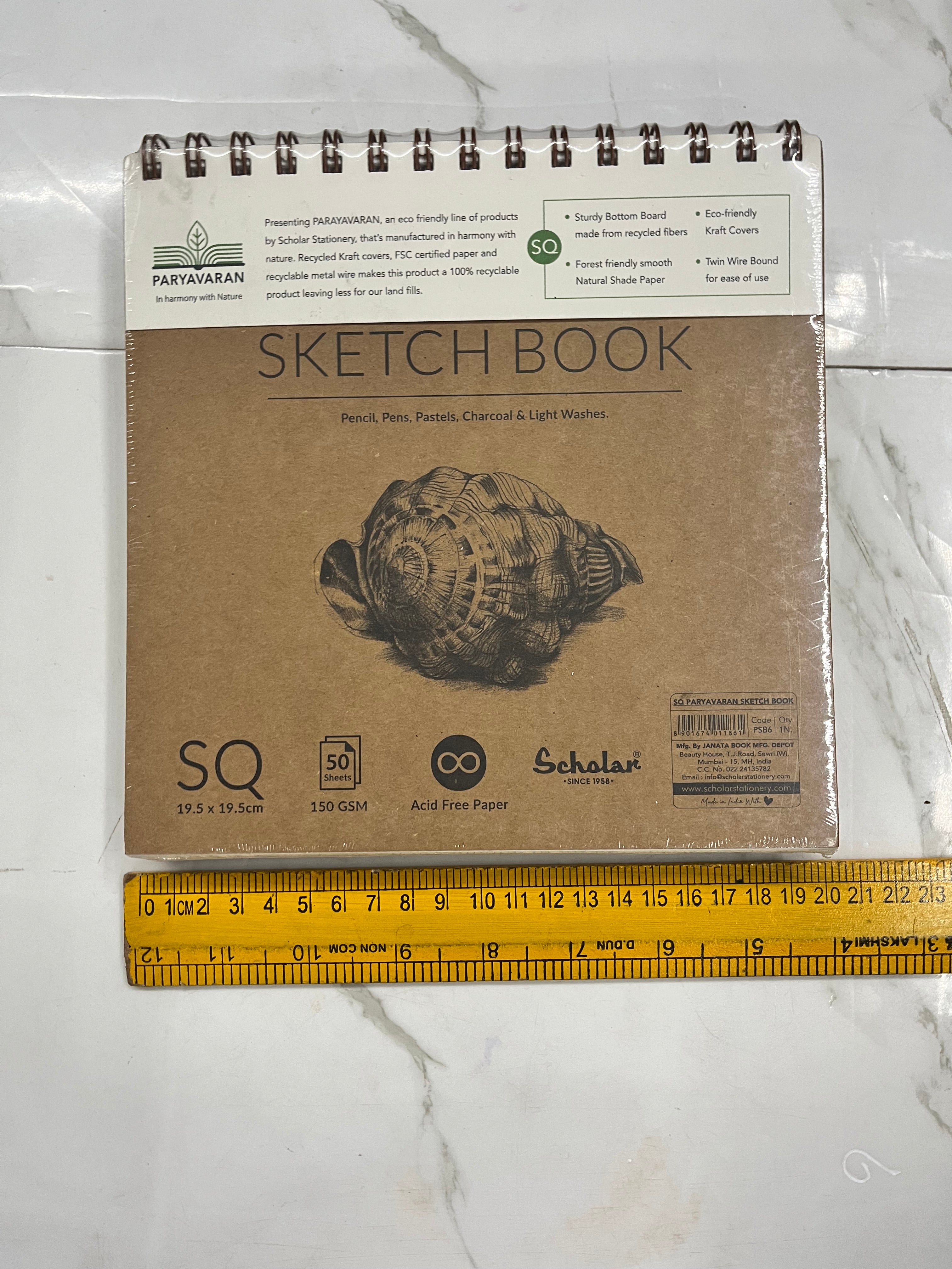 19.5x19.5 Scholar sketch book-150gsm