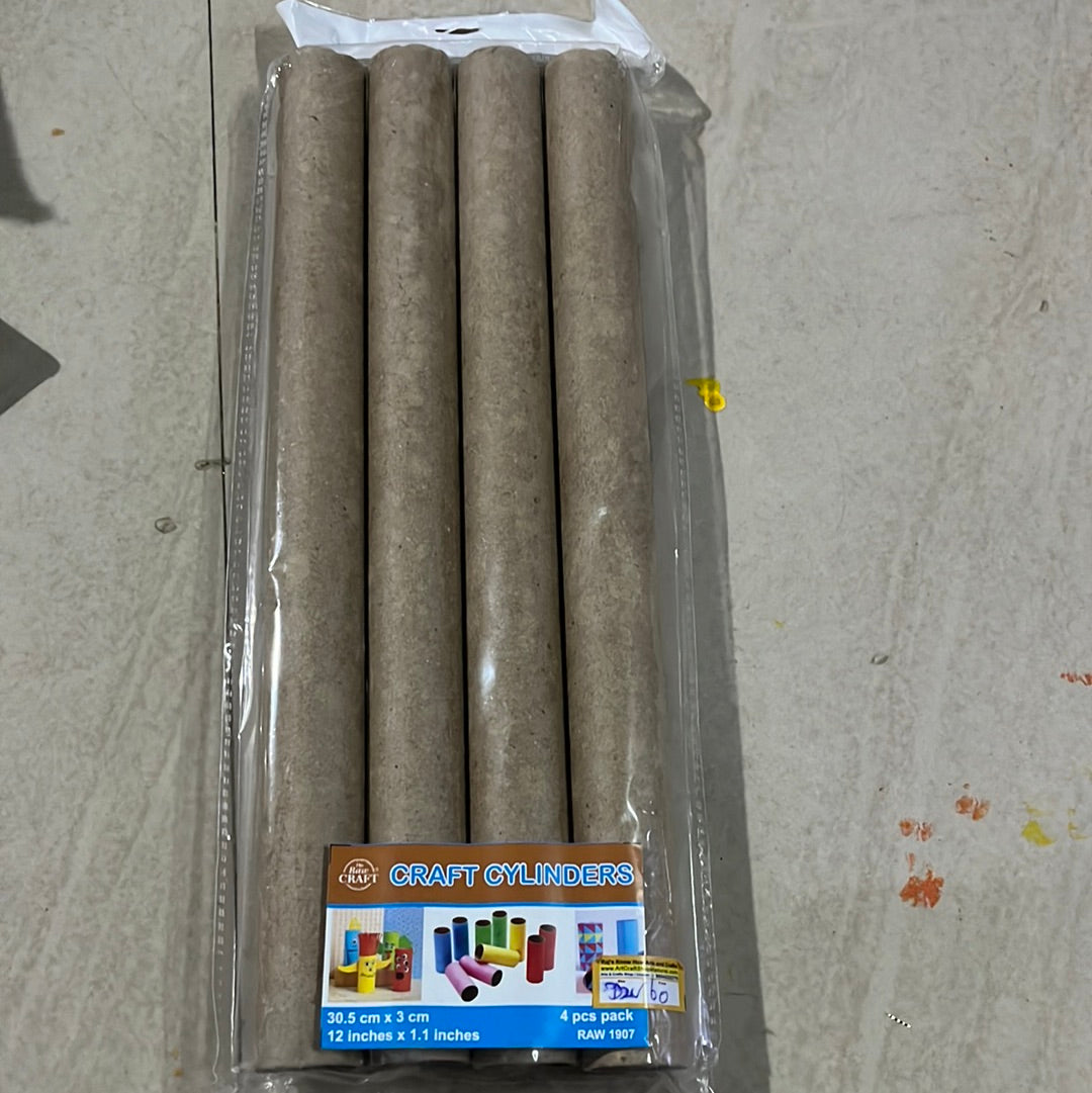 Craft cylinder 12 inches x 1.1 inches 4 pcs