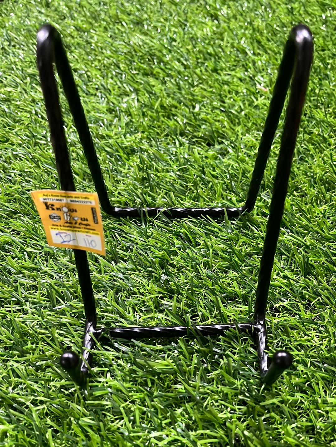 Steel easel stand black medium size