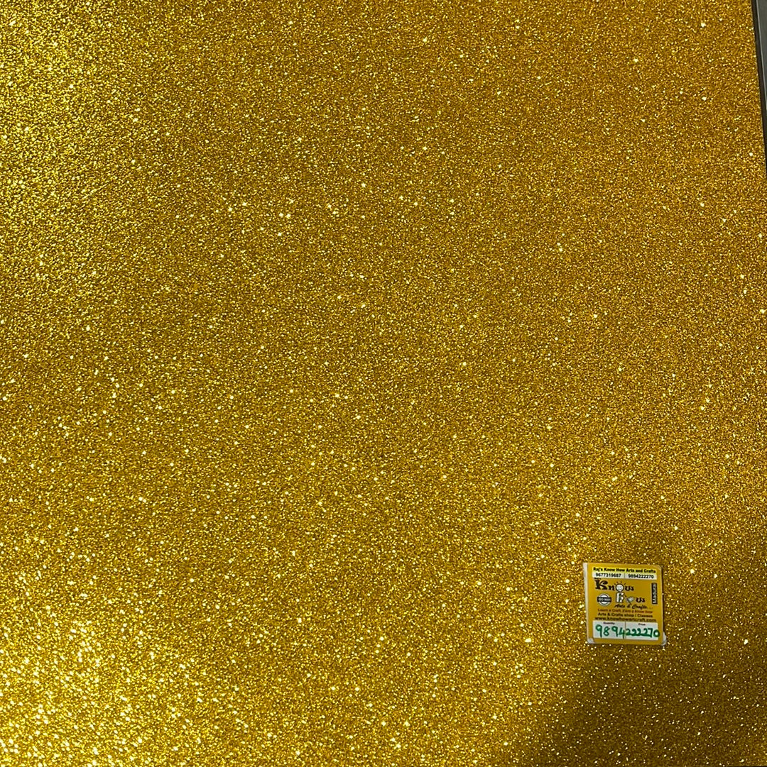 Gold  Glitter Foam chart size 50cm x 70cm