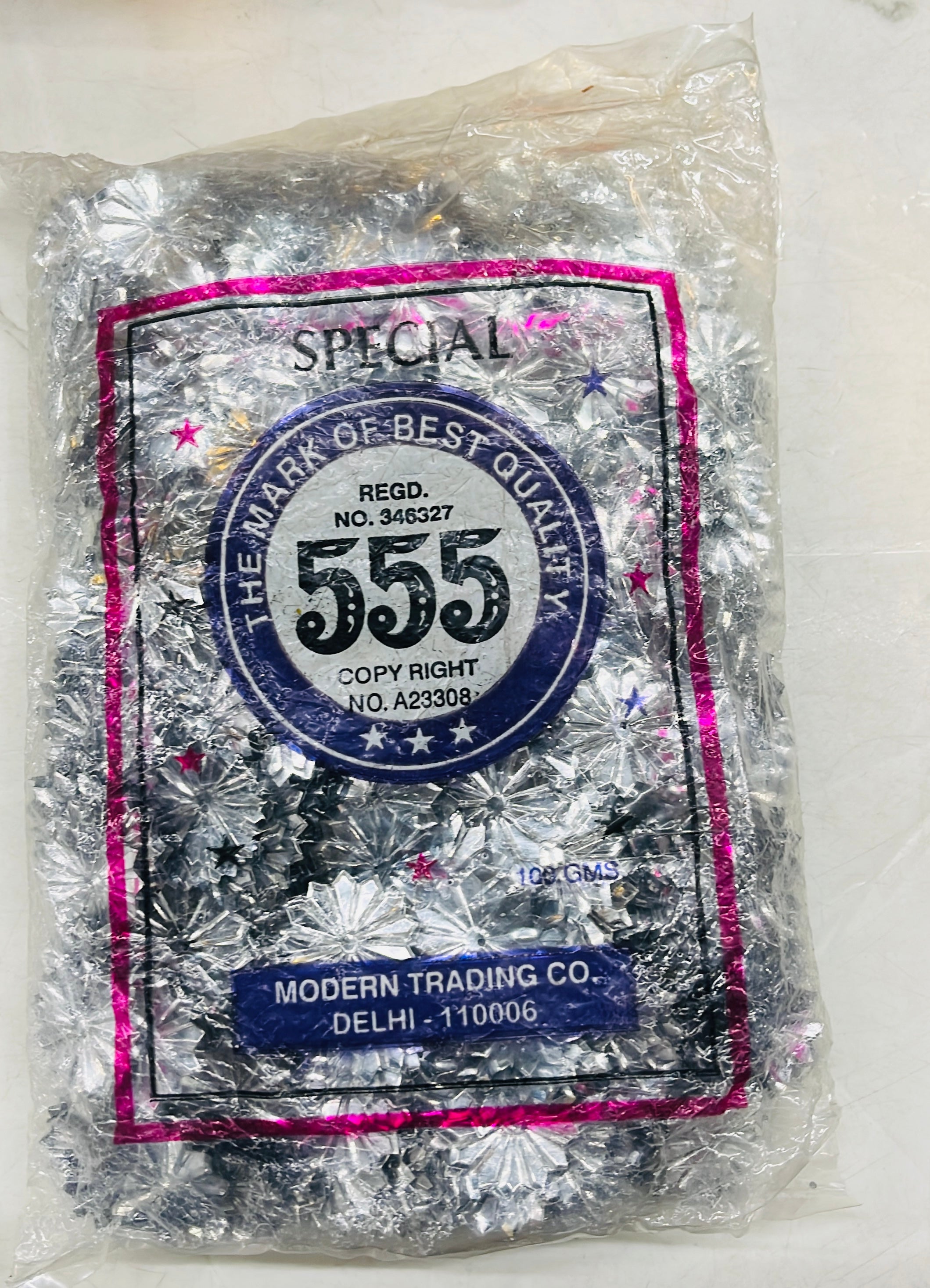Flower design silver sequence 100g-1pack/555C