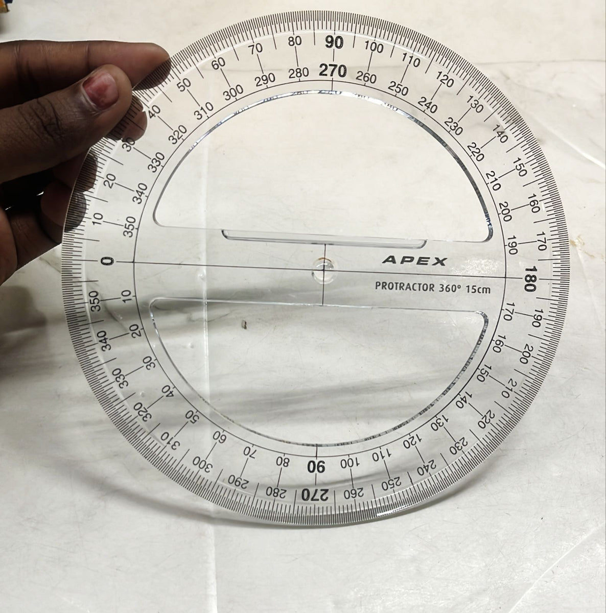 Apex protractor 360/150mm(6”) -1pack/APR360 – KnowHowArtCraft