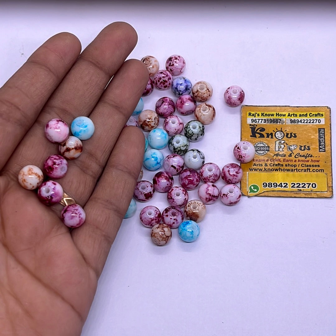 4mm round small beads 50g in a pack