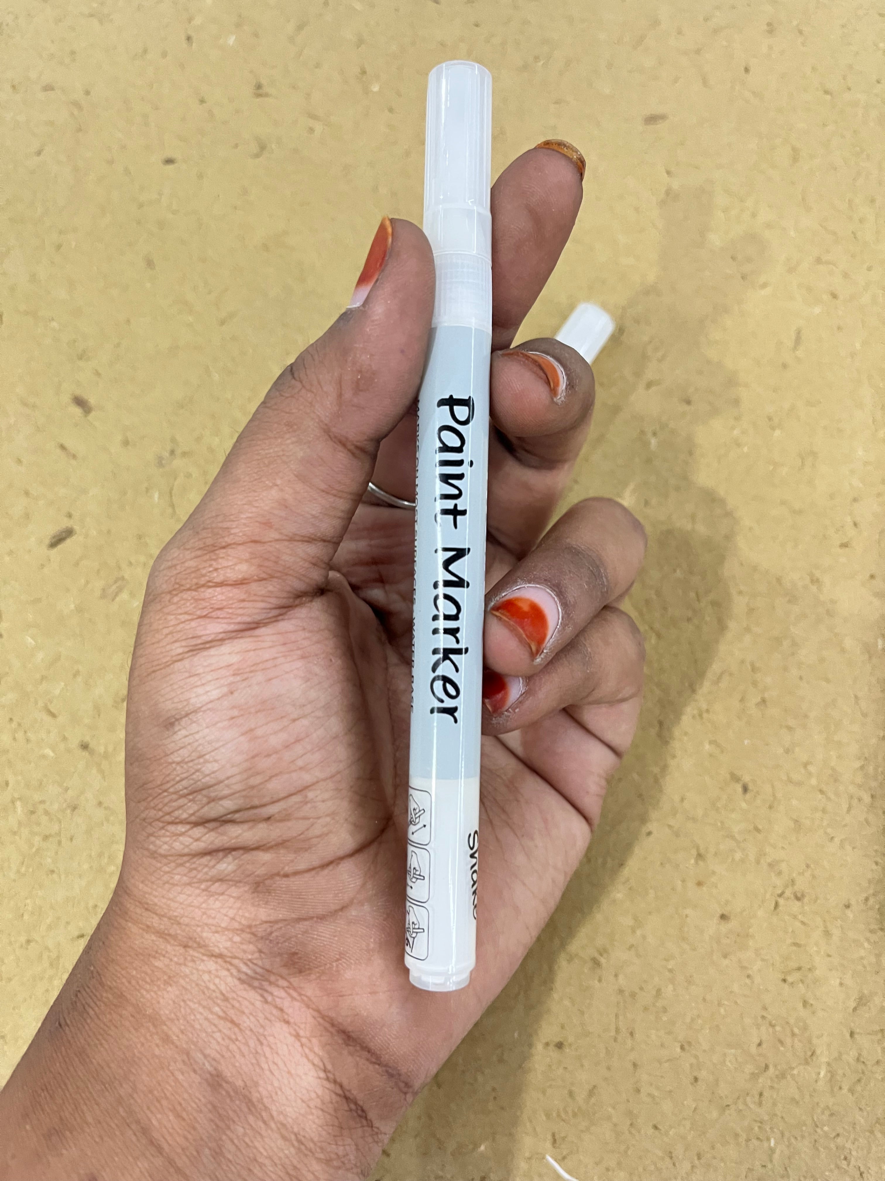White Paint marker thin tip-1 picec