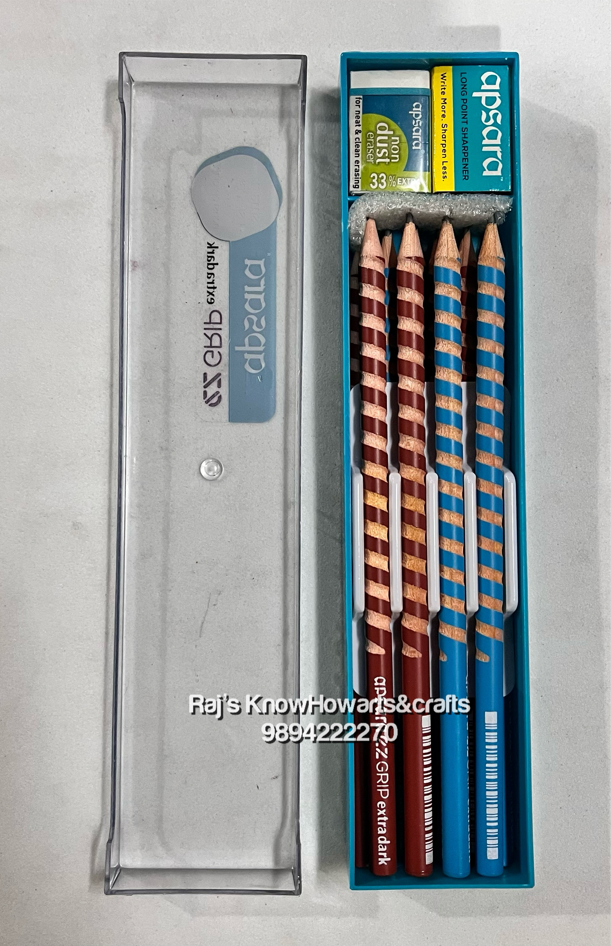 APSARA EZ GRIP EXTRA DARK PENCILS